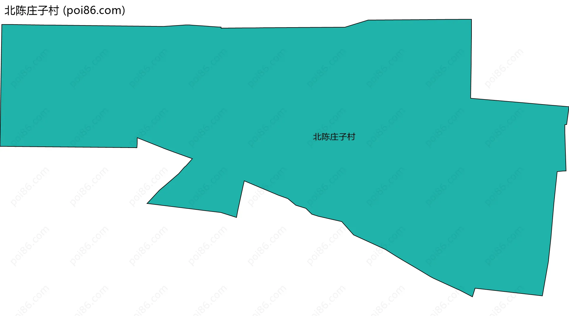 北陈庄子村边界地图