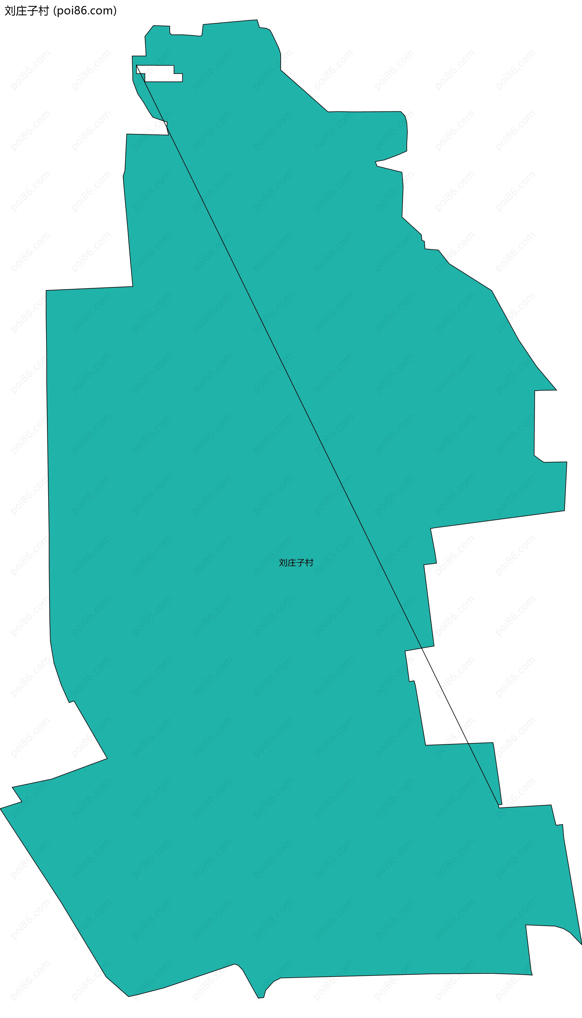 刘庄子村边界地图