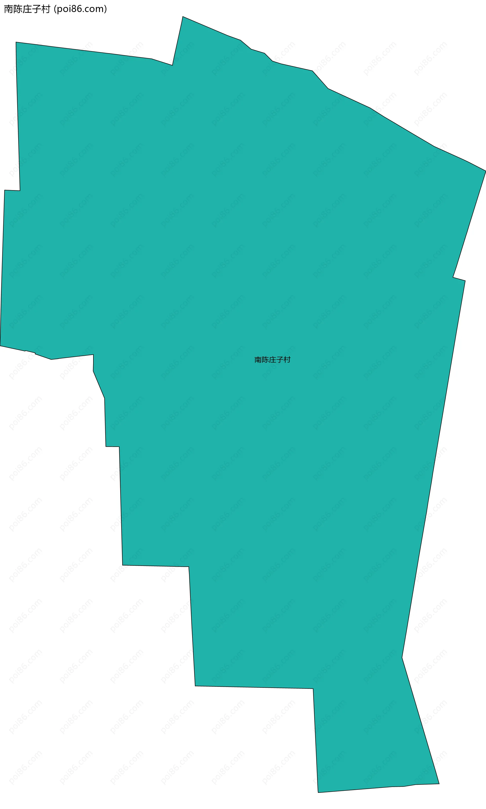 南陈庄子村边界地图
