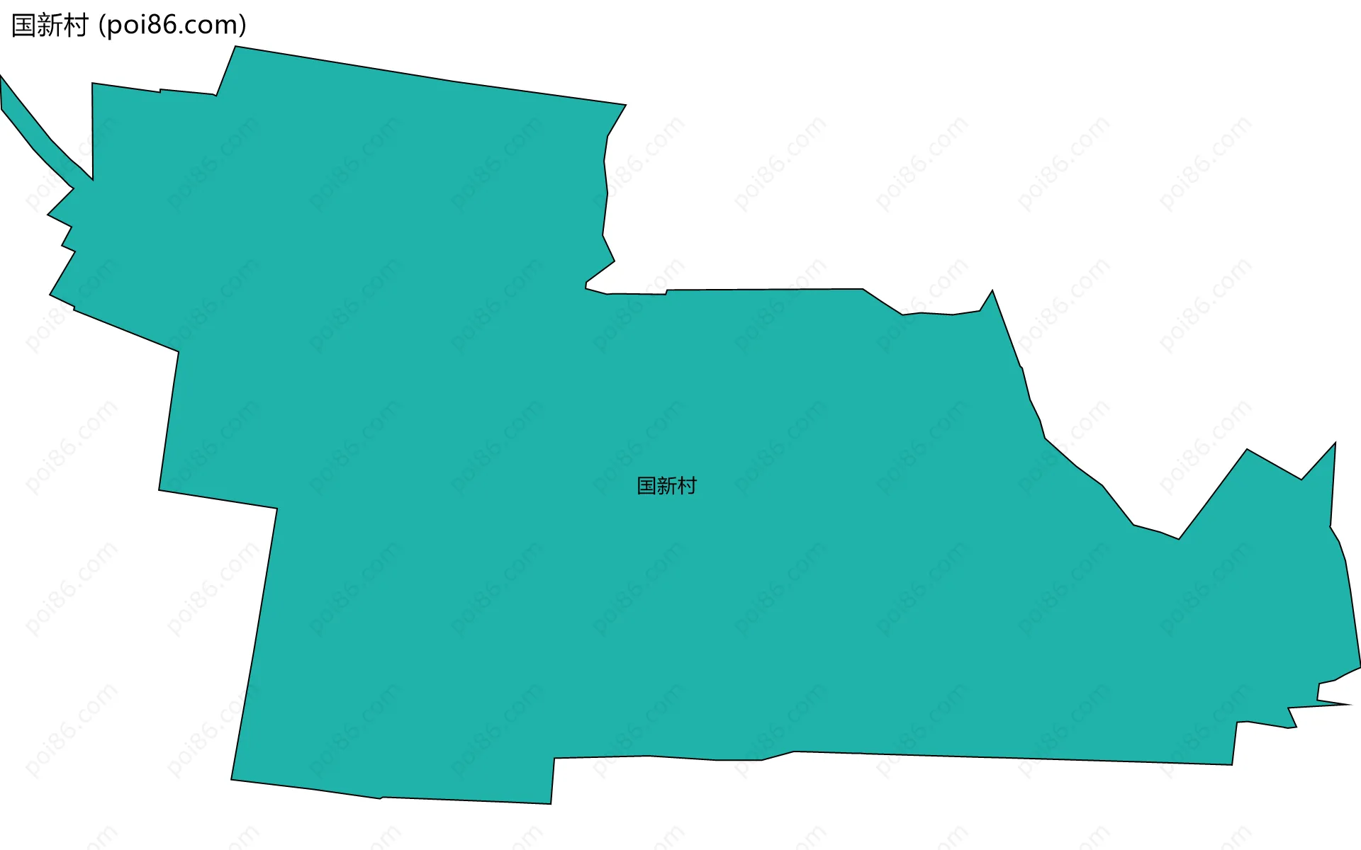 国新村边界地图