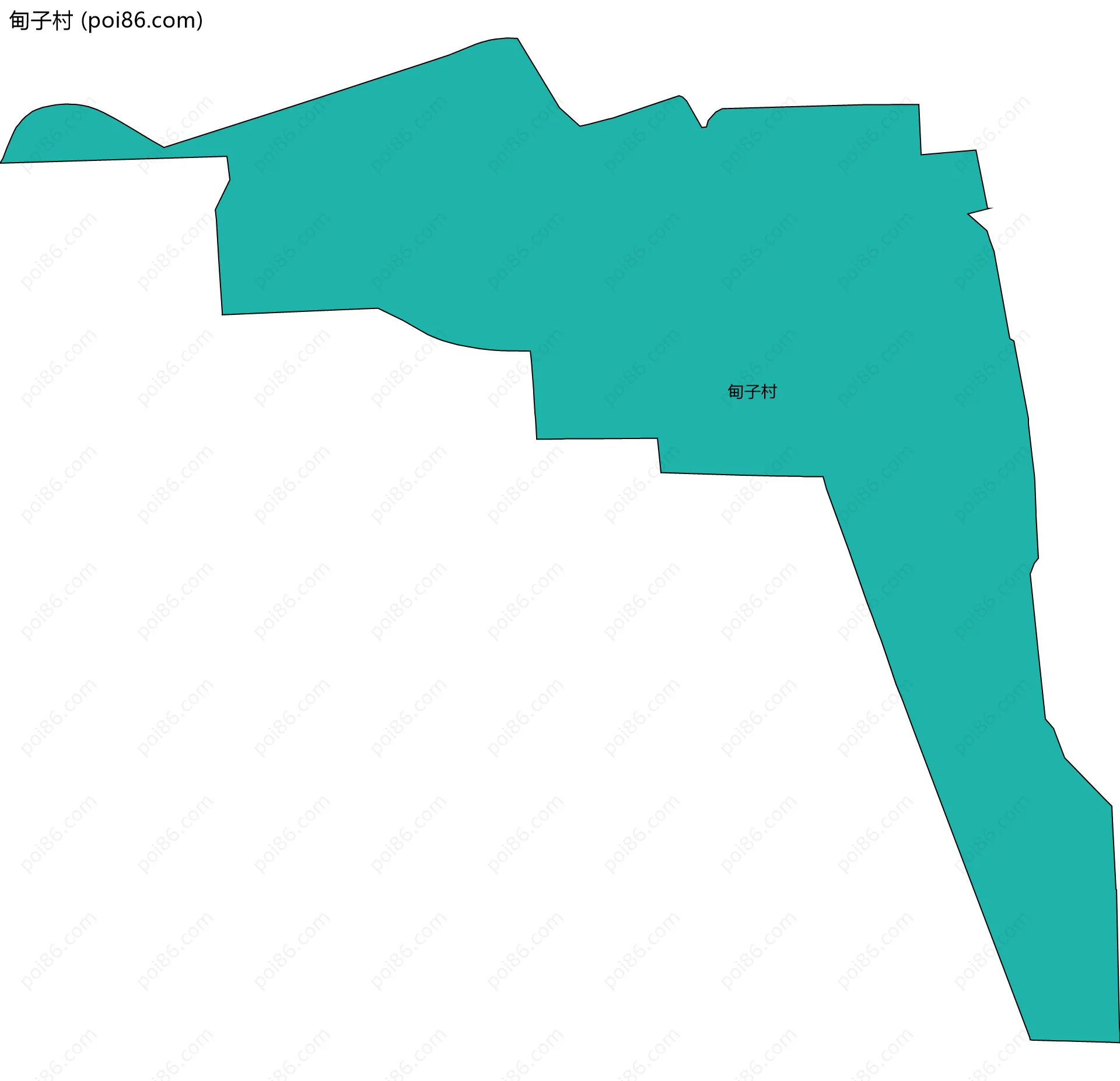 甸子村边界地图