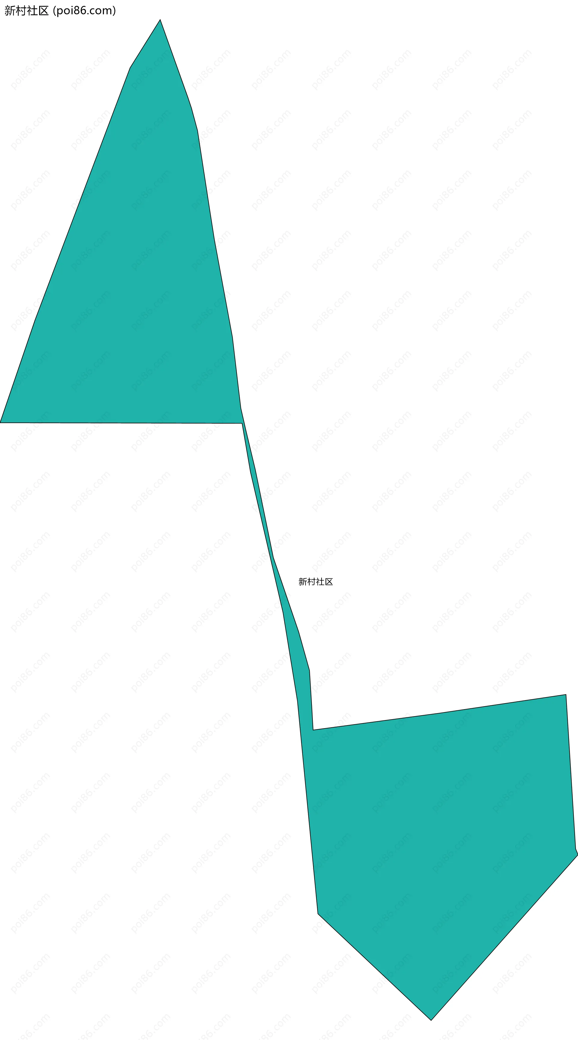 新村社区边界地图