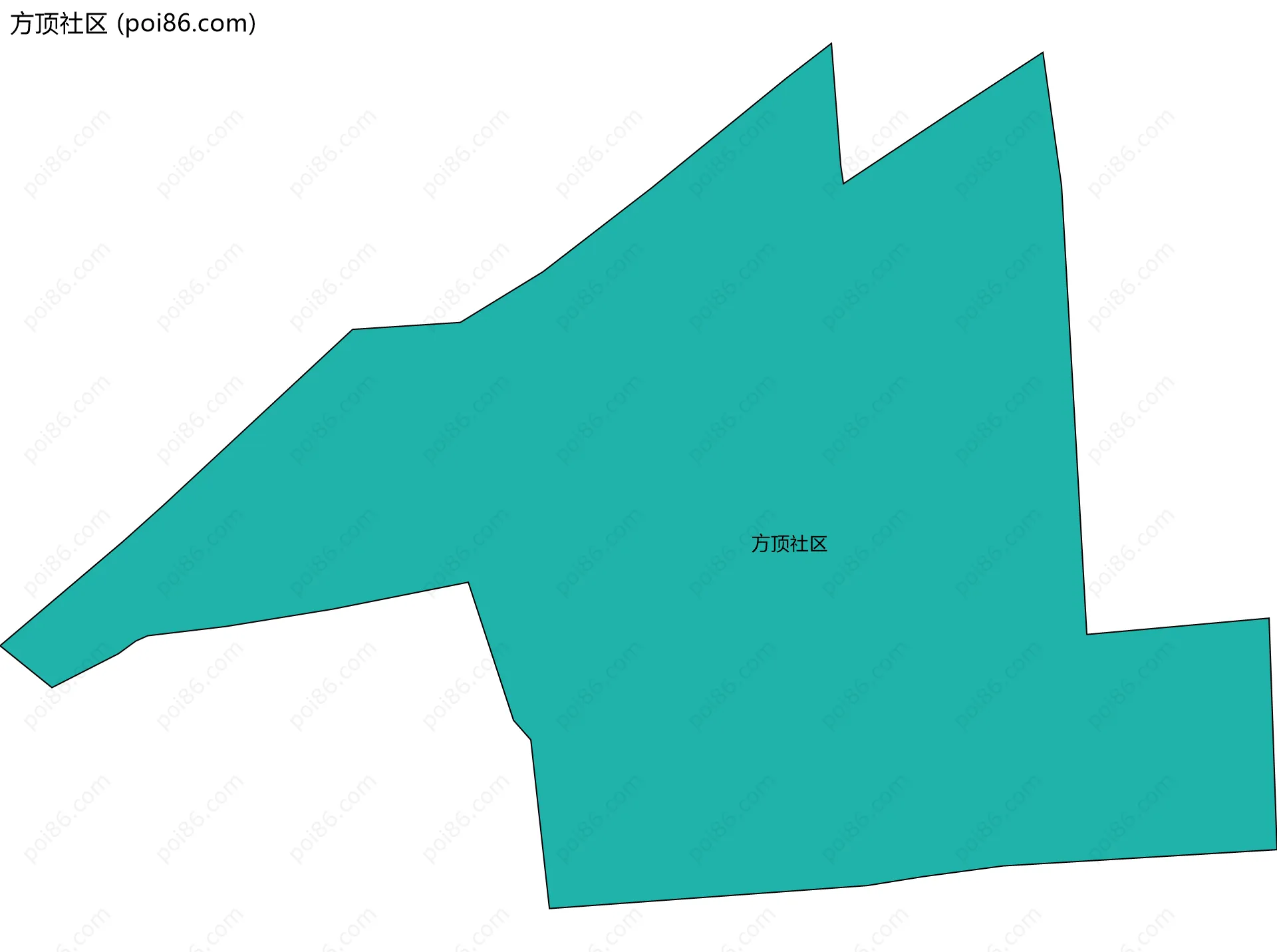 方顶社区边界地图