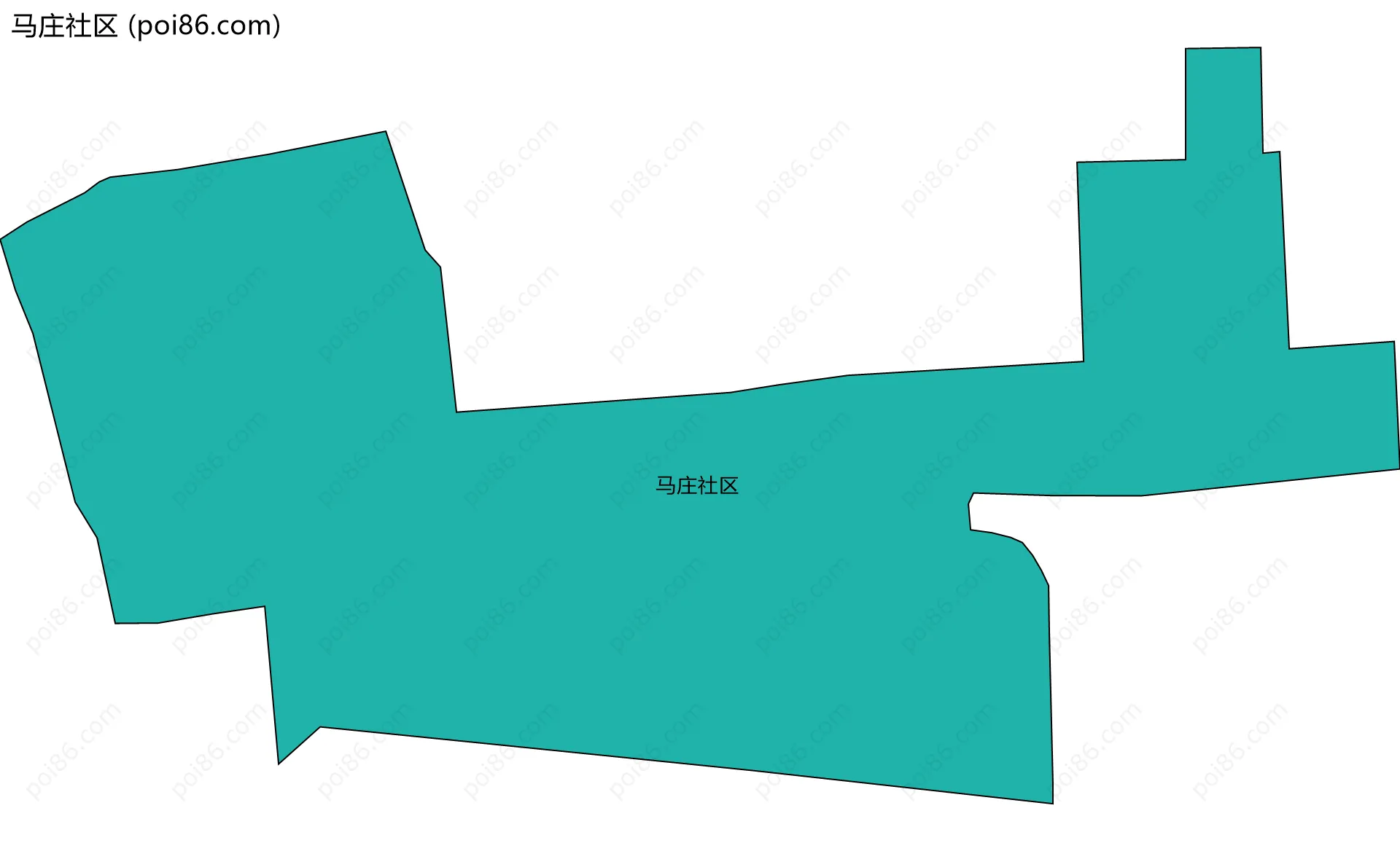 马庄社区边界地图