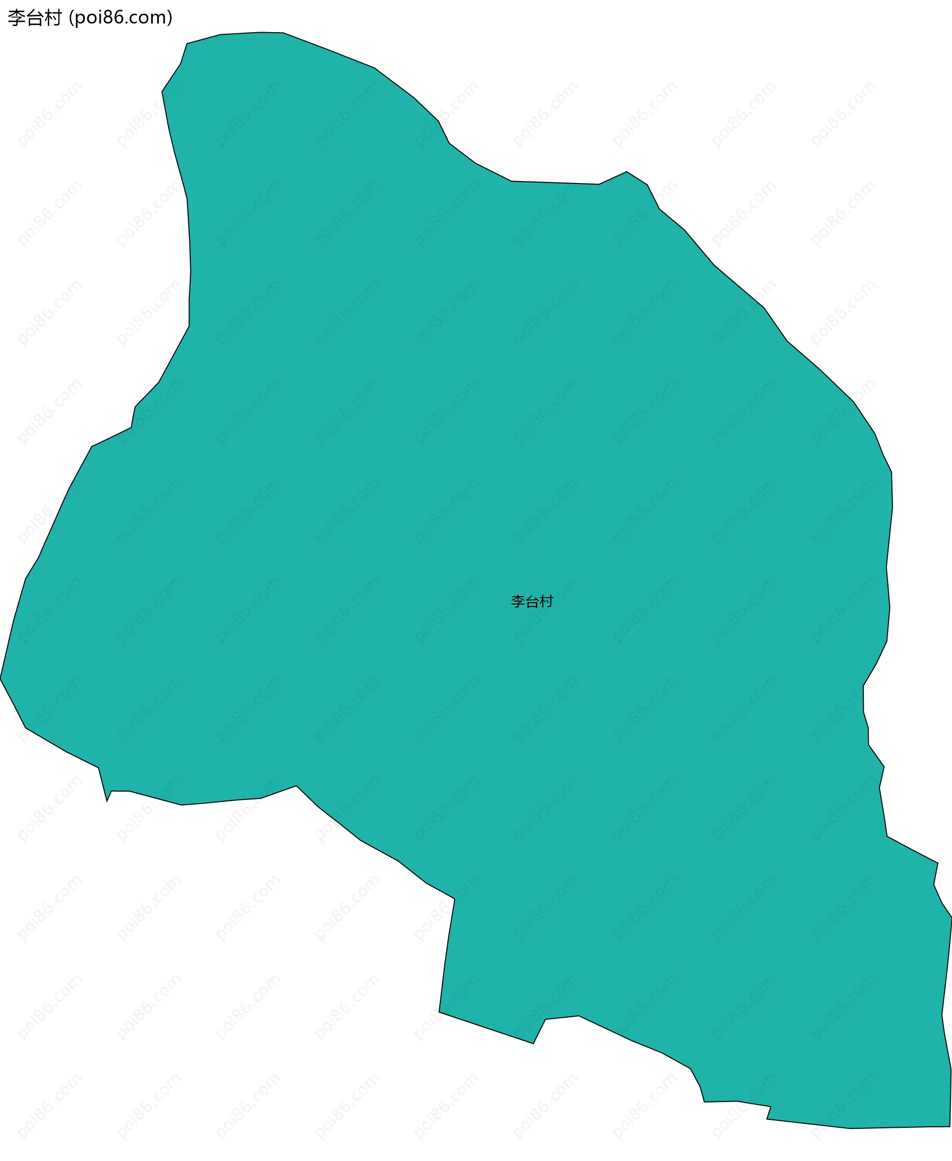 李台村边界地图