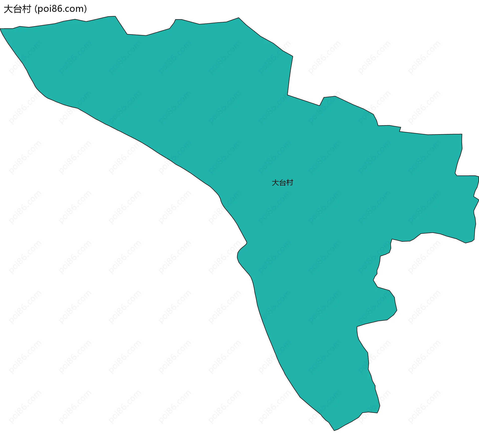 大台村边界地图