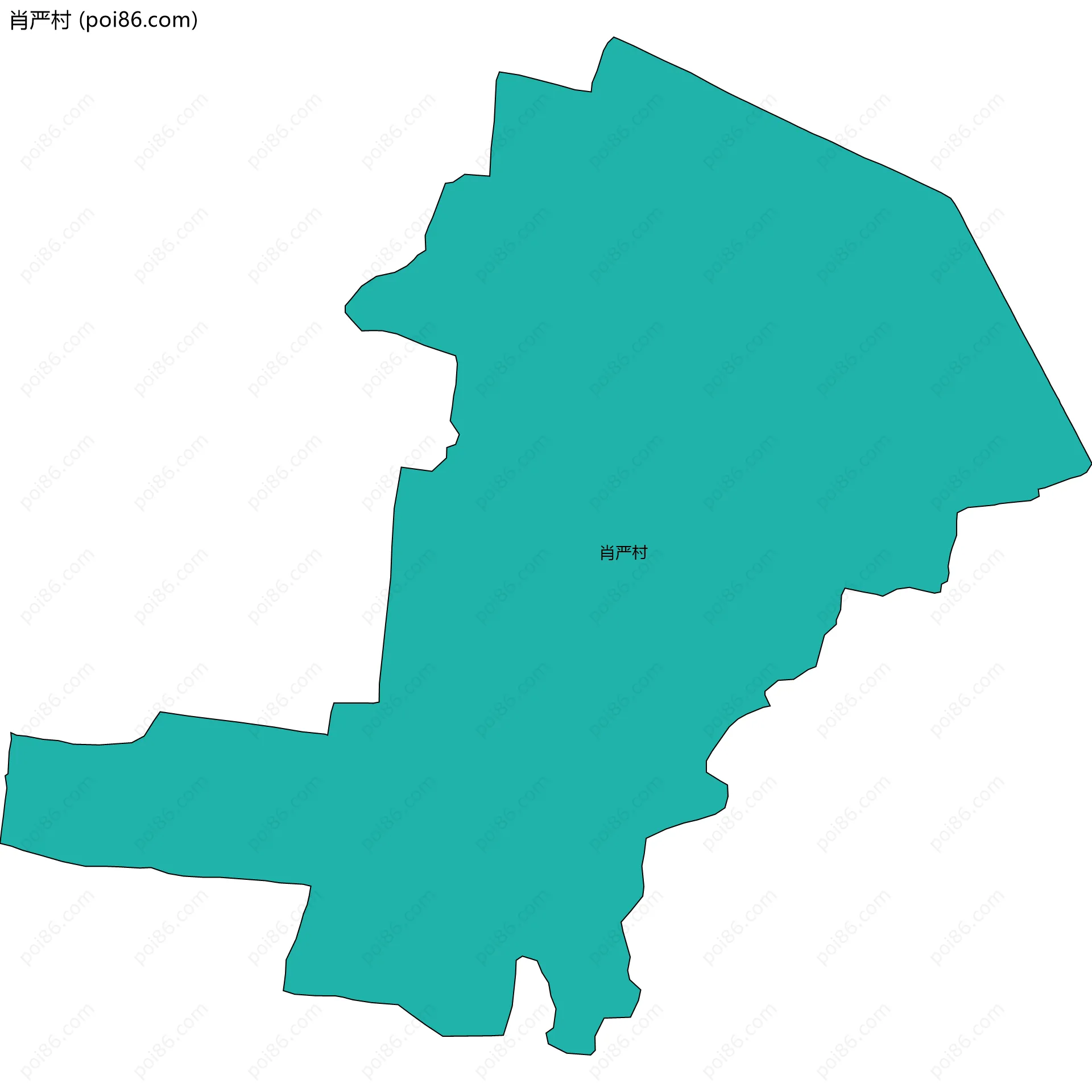 肖严村边界地图