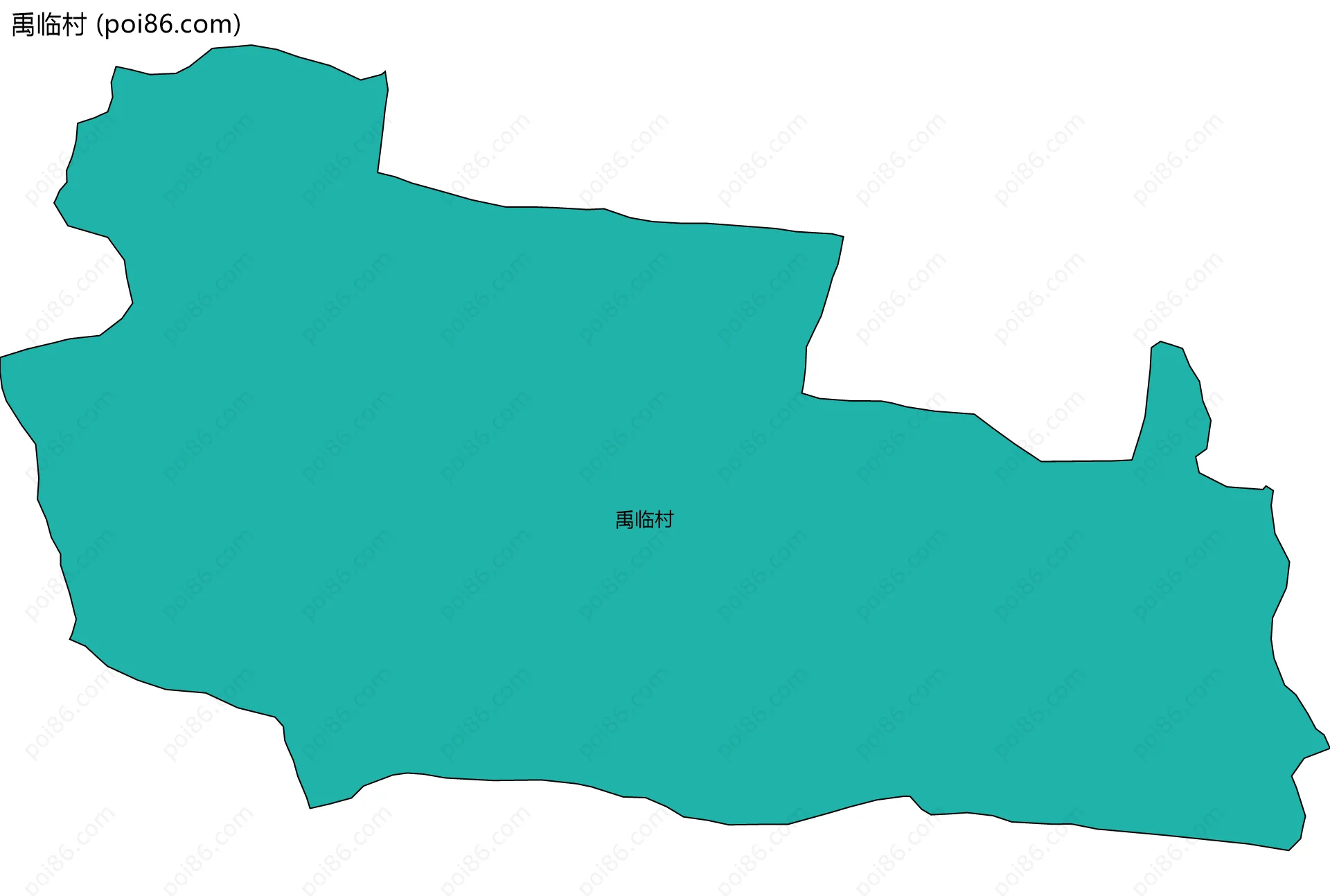 禹临村边界地图