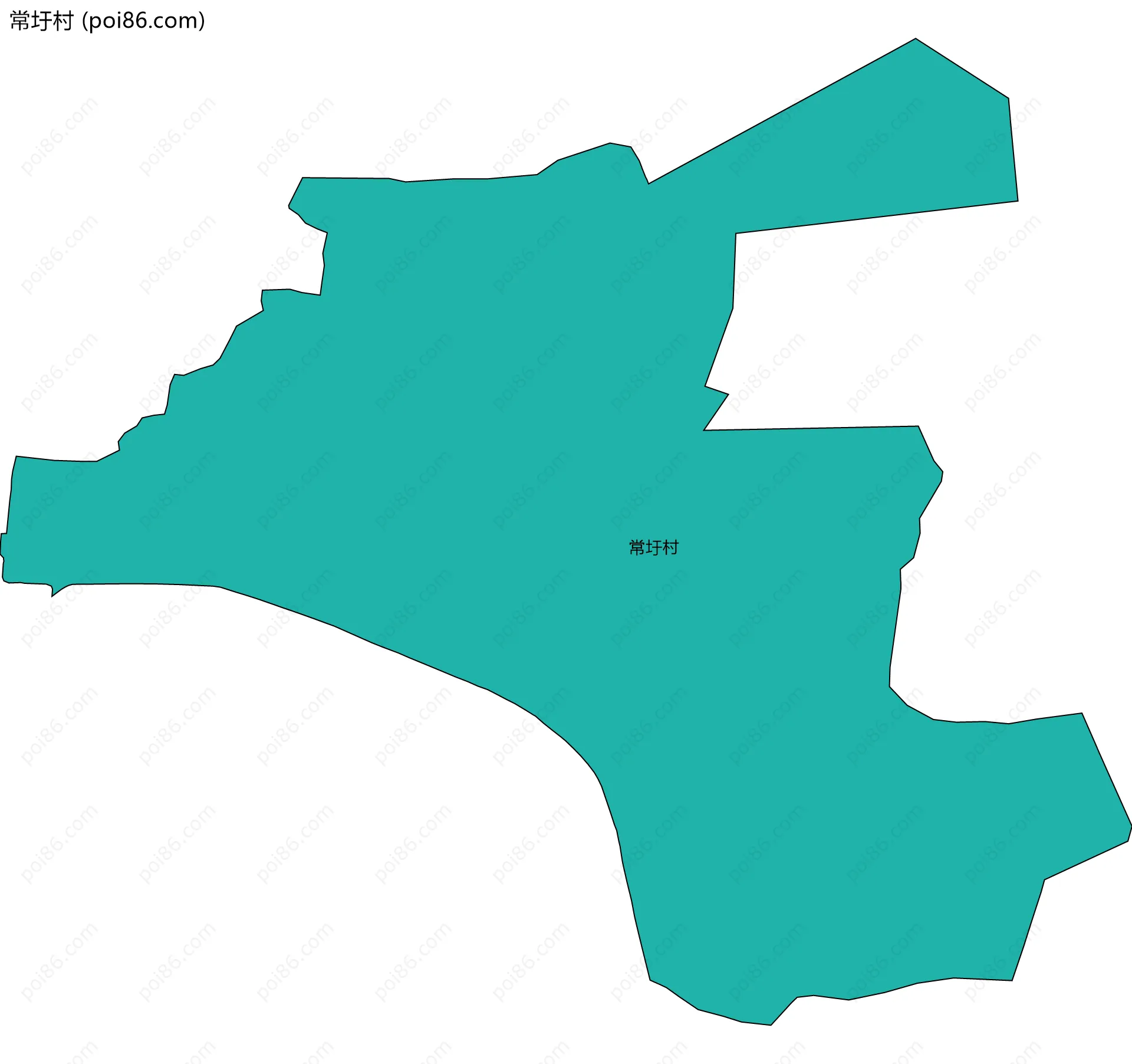 常圩村边界地图