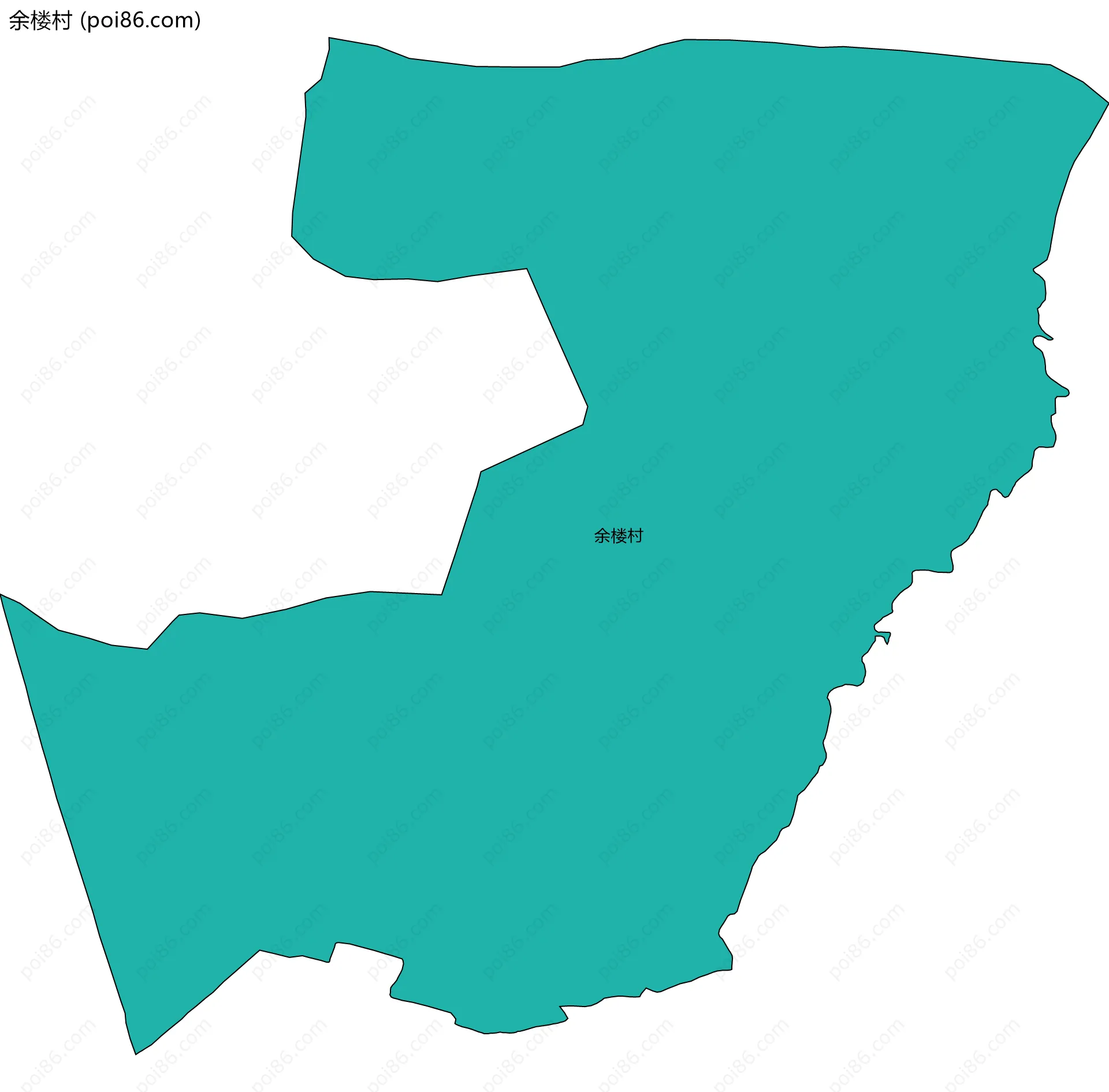 余楼村边界地图