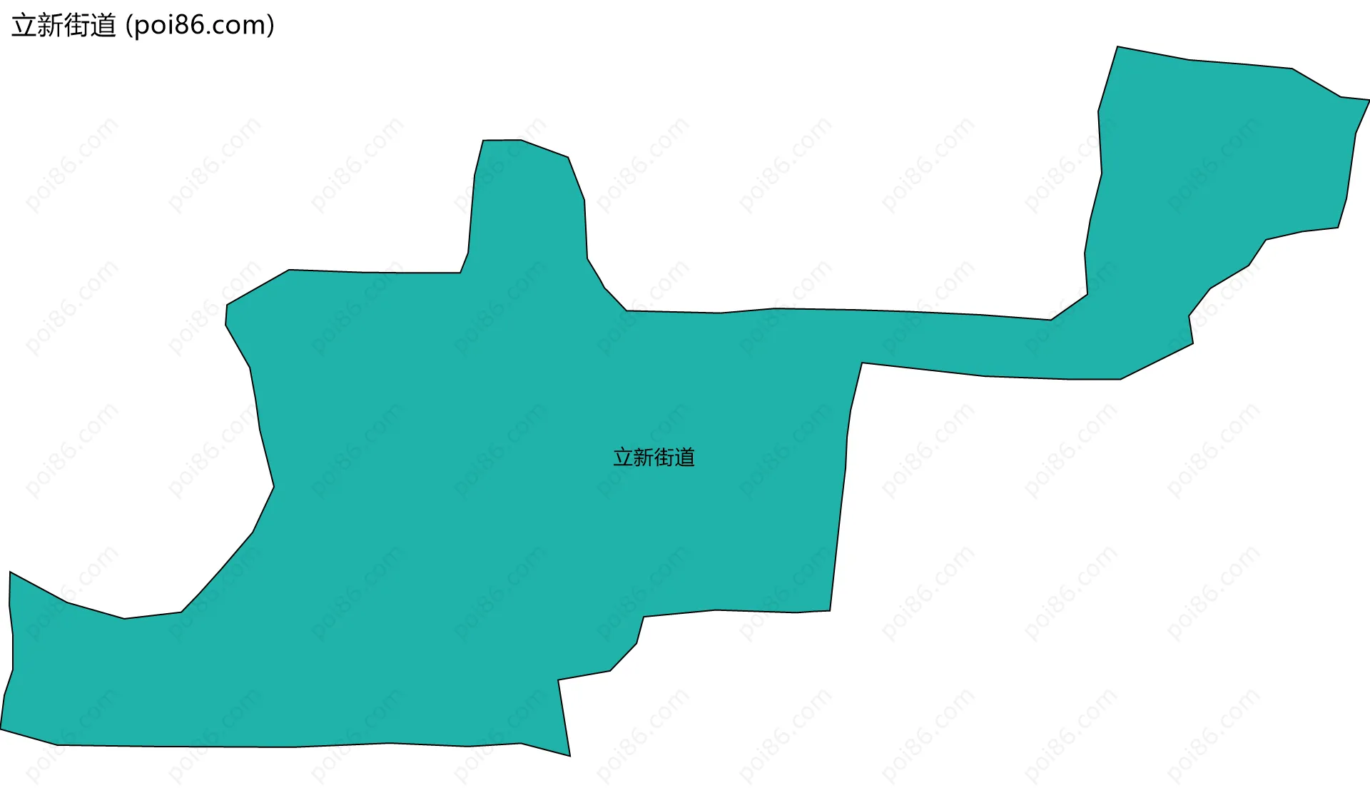 立新街道边界地图