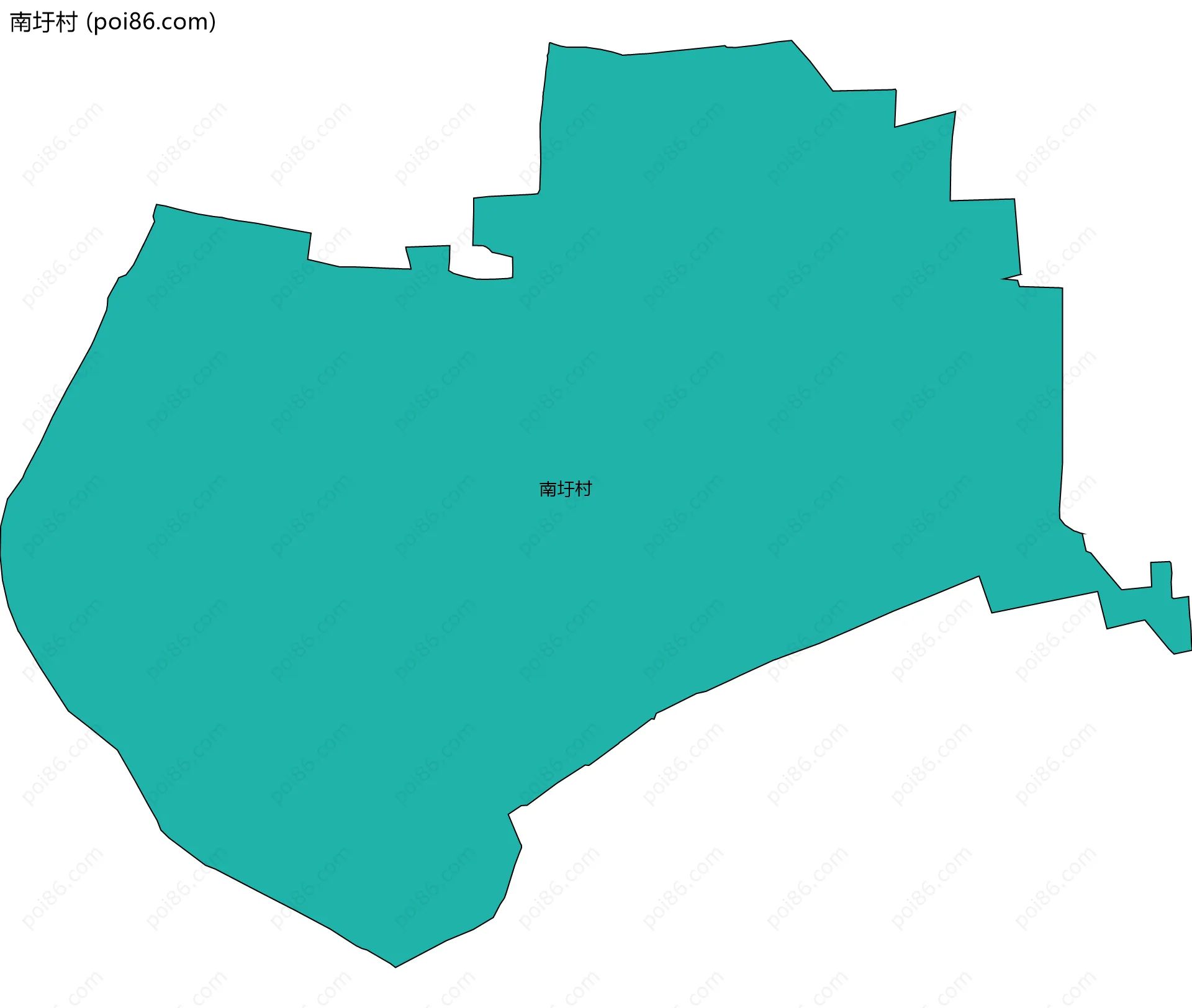 南圩村边界地图