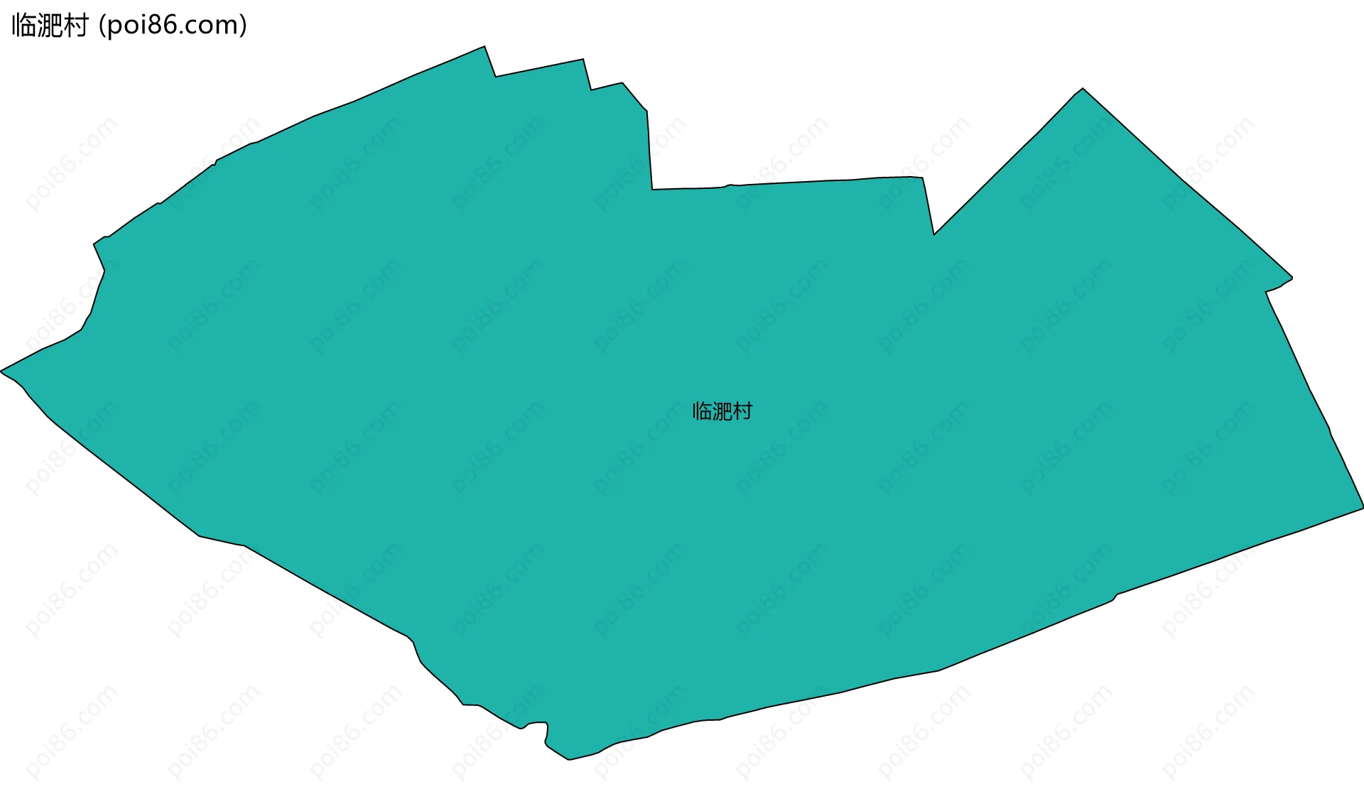 临淝村边界地图