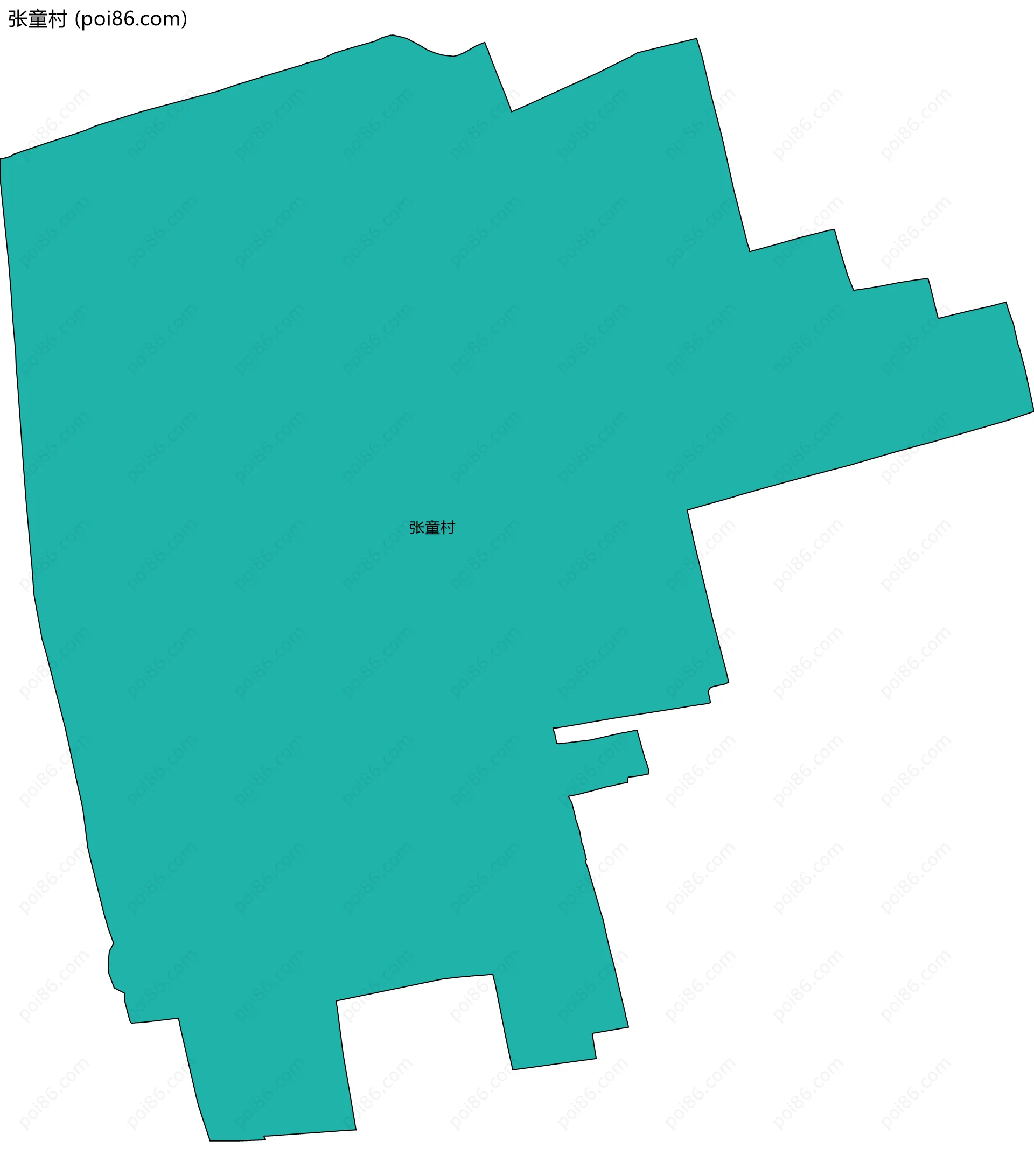 张童村边界地图