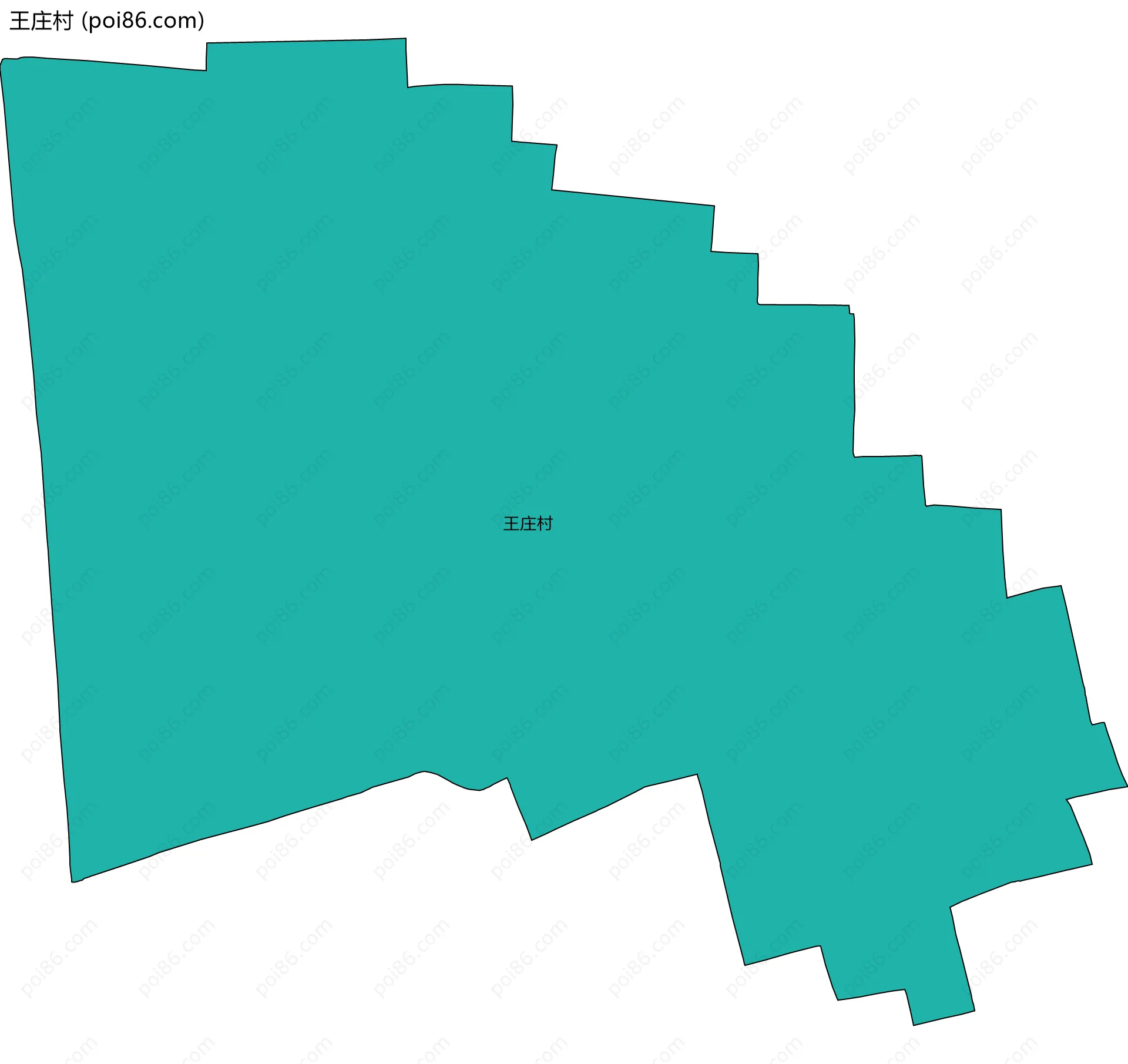 王庄村边界地图