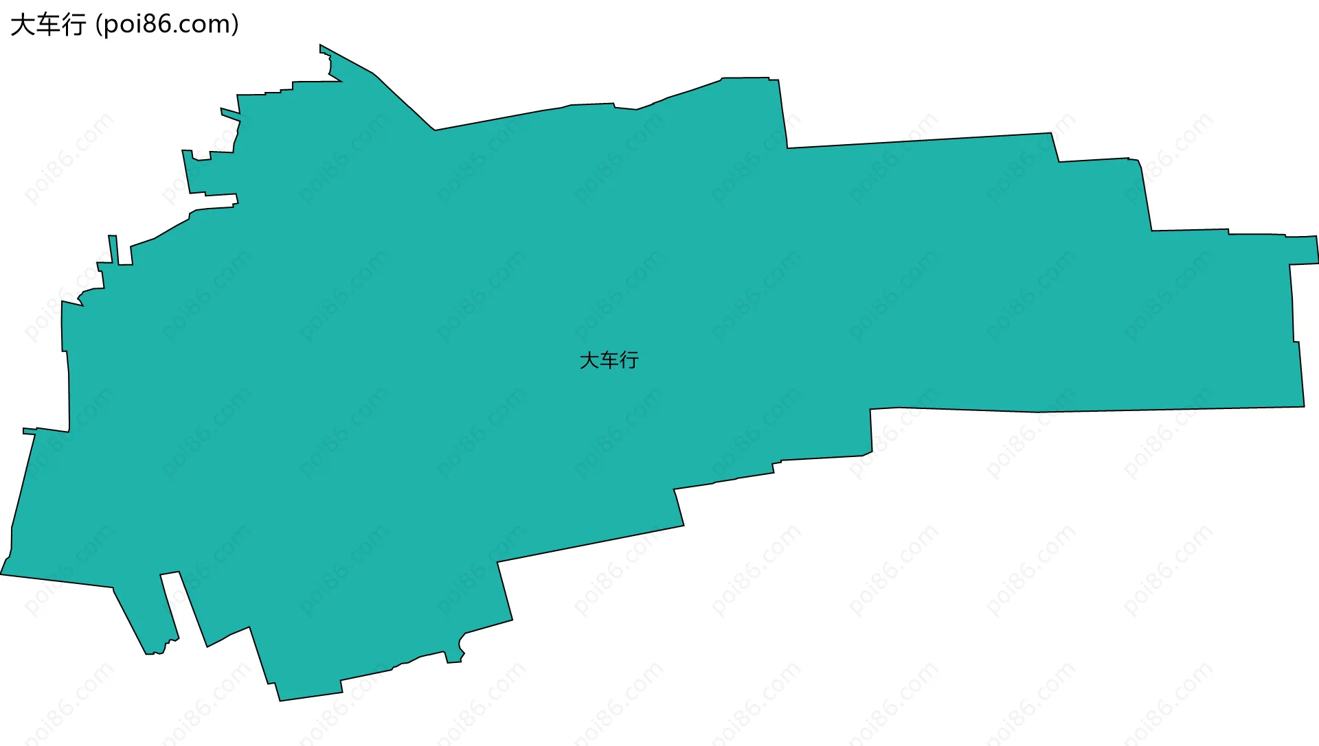 大车行边界地图