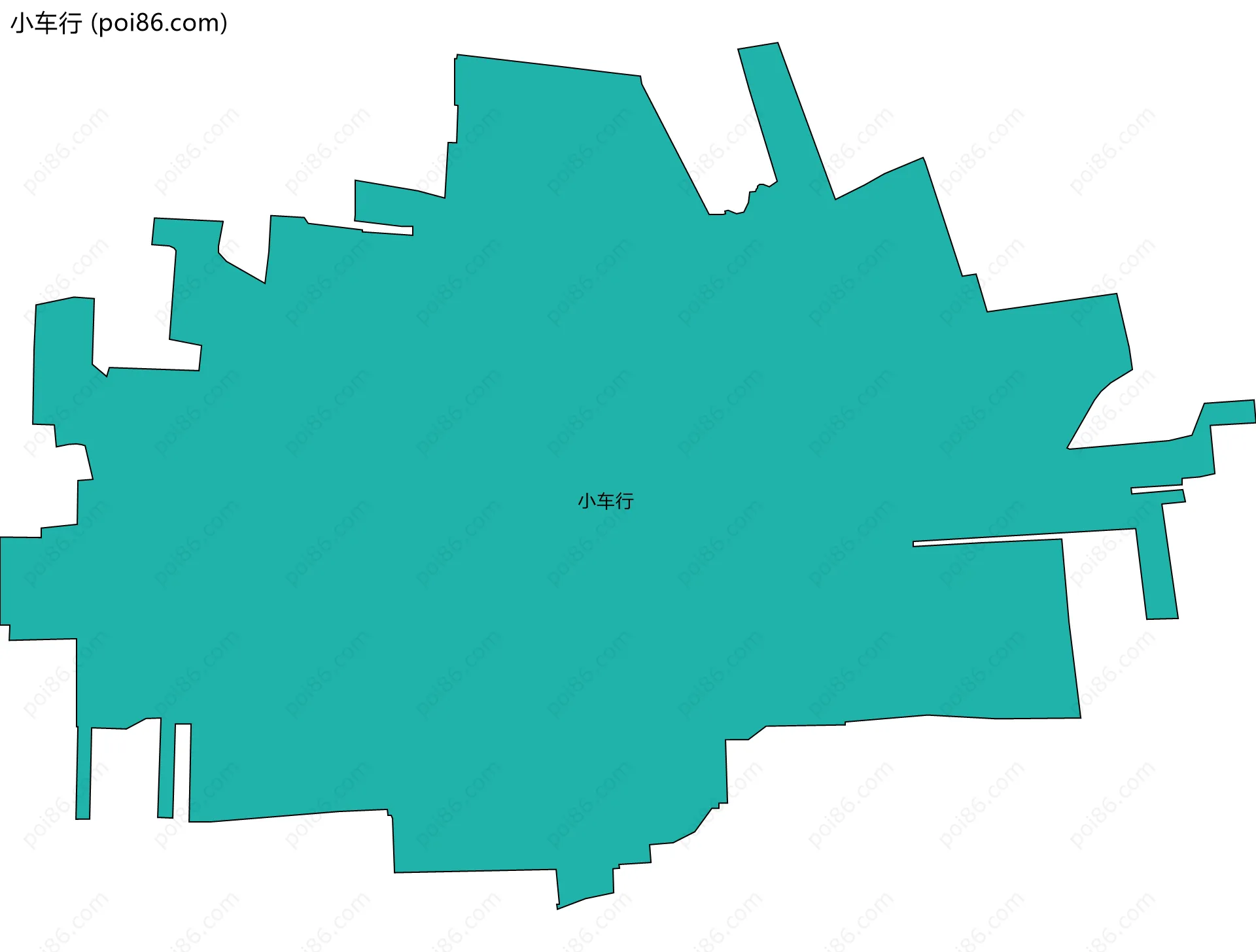 小车行边界地图