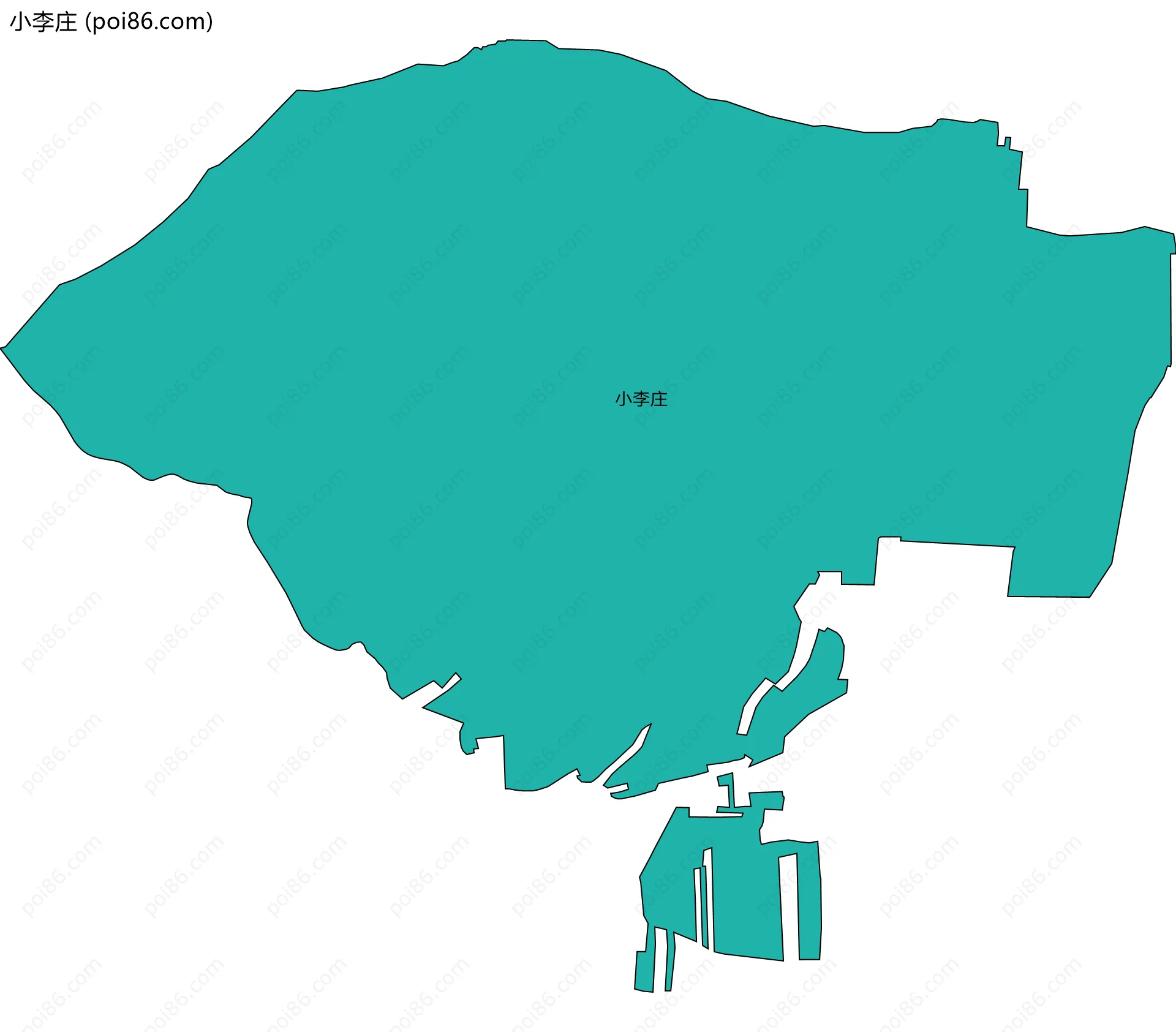 小李庄边界地图