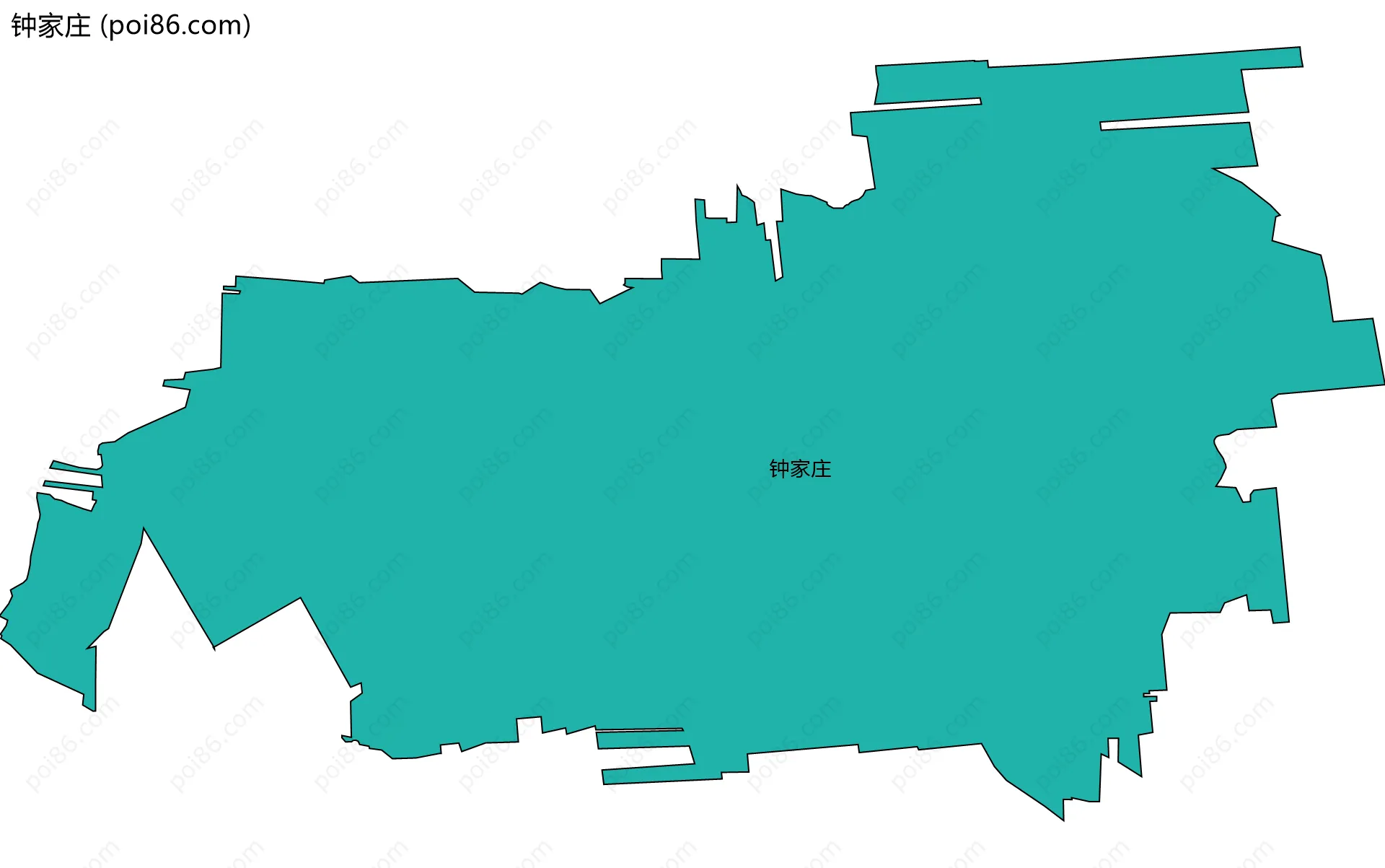 钟家庄边界地图