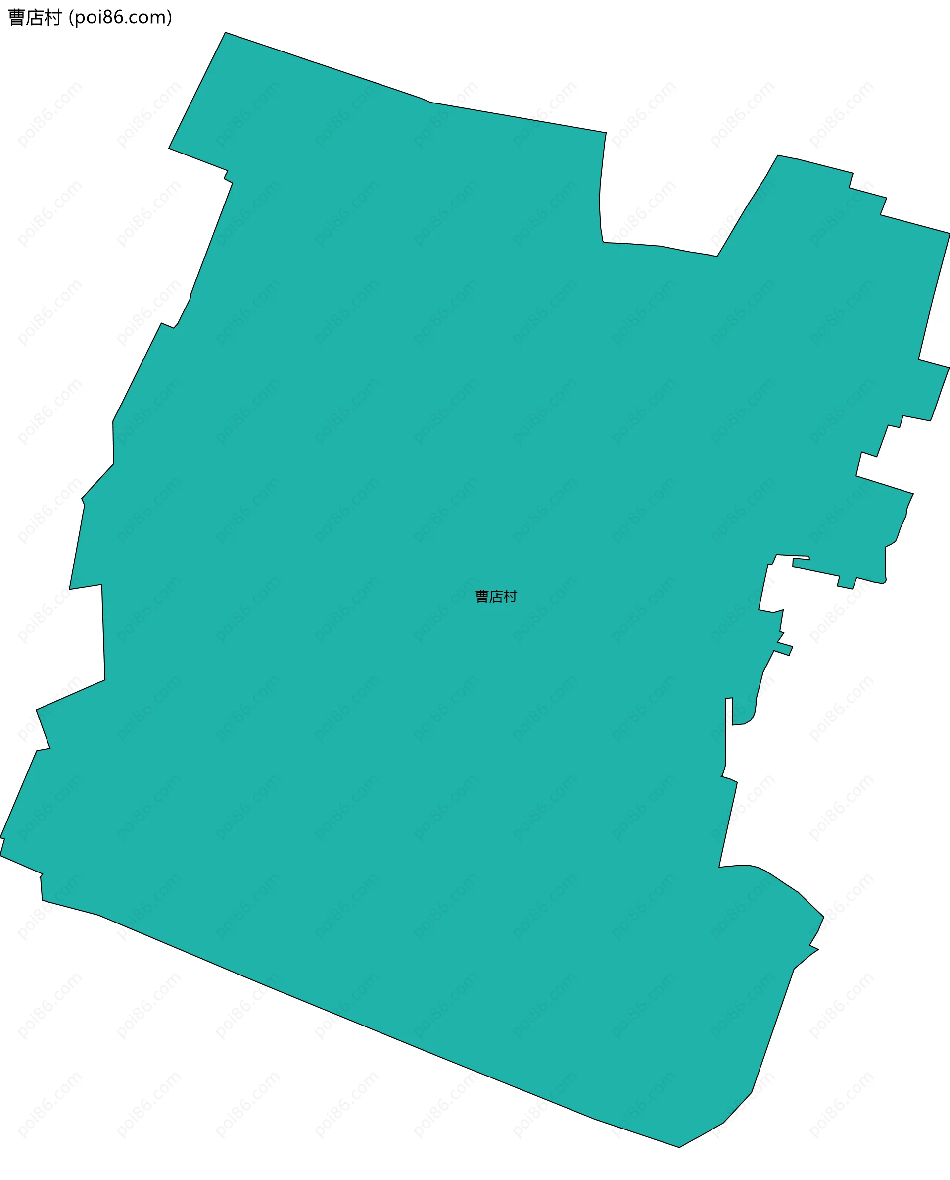 曹店村边界地图