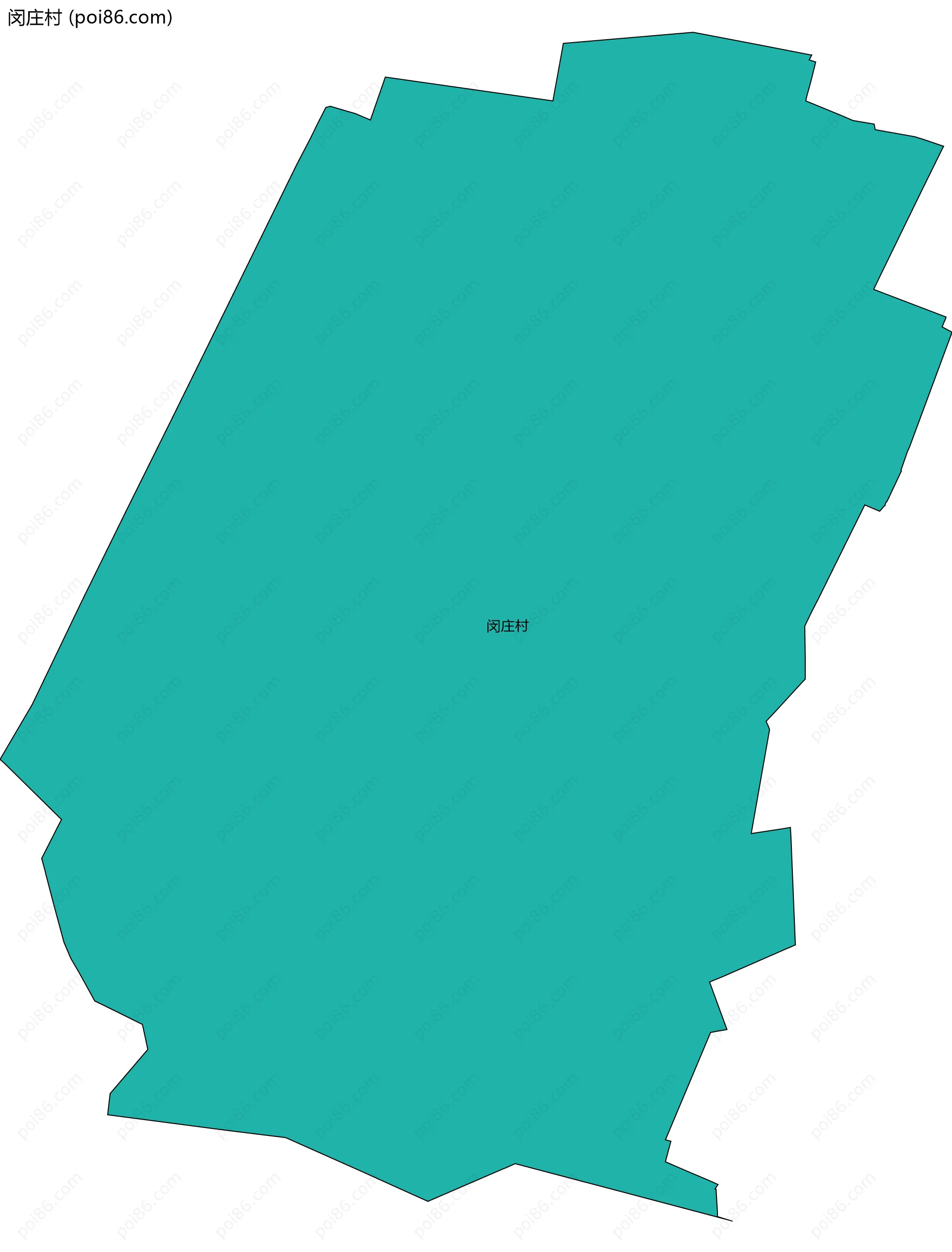 闵庄村边界地图