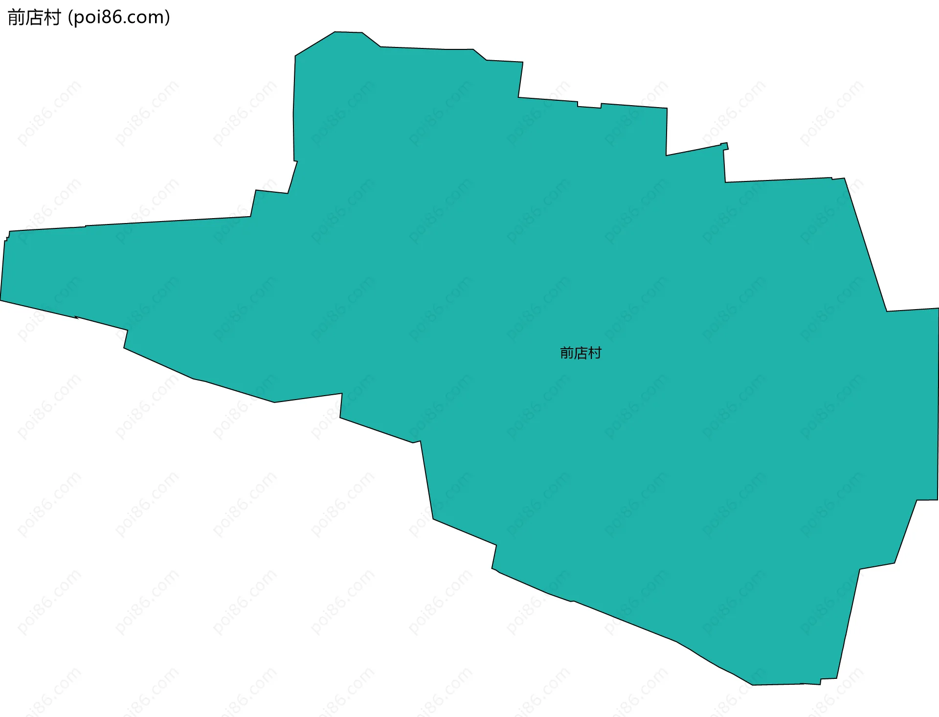 前店村边界地图