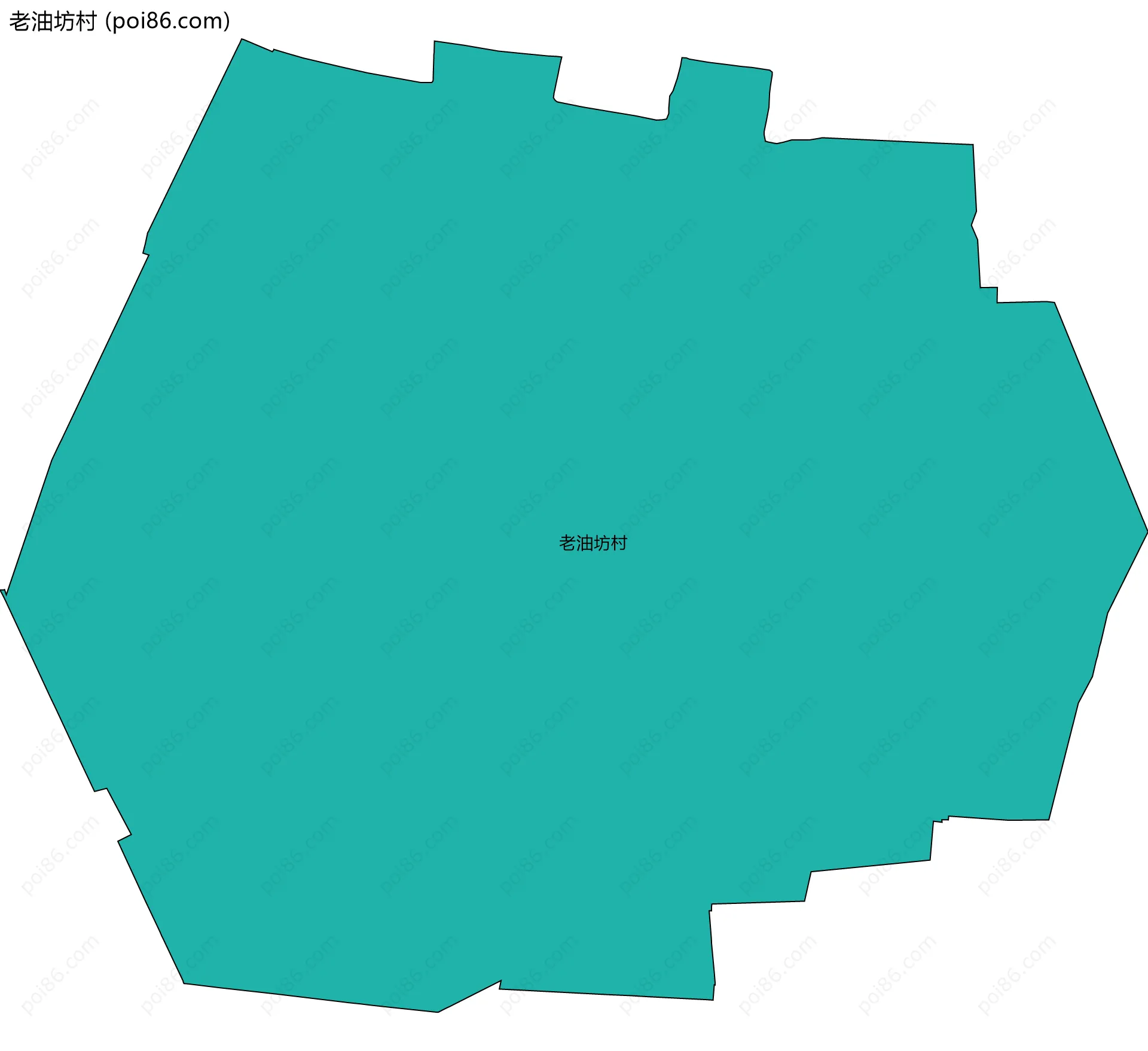 老油坊村边界地图