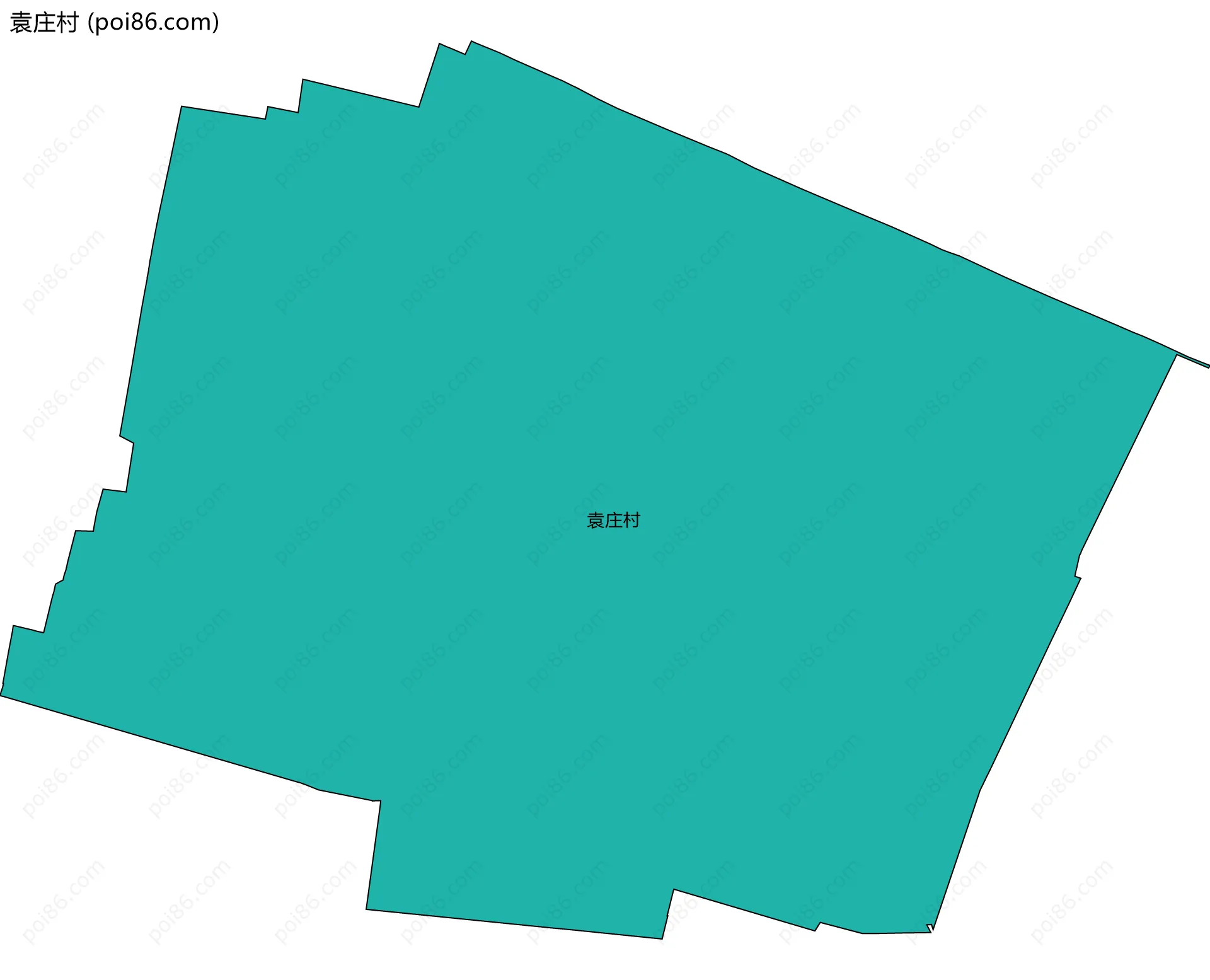 袁庄村边界地图