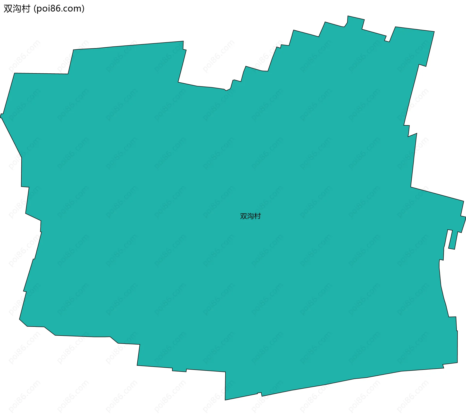 双沟村边界地图