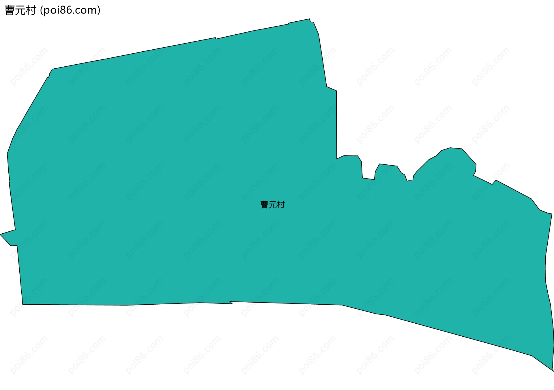 曹元村边界地图