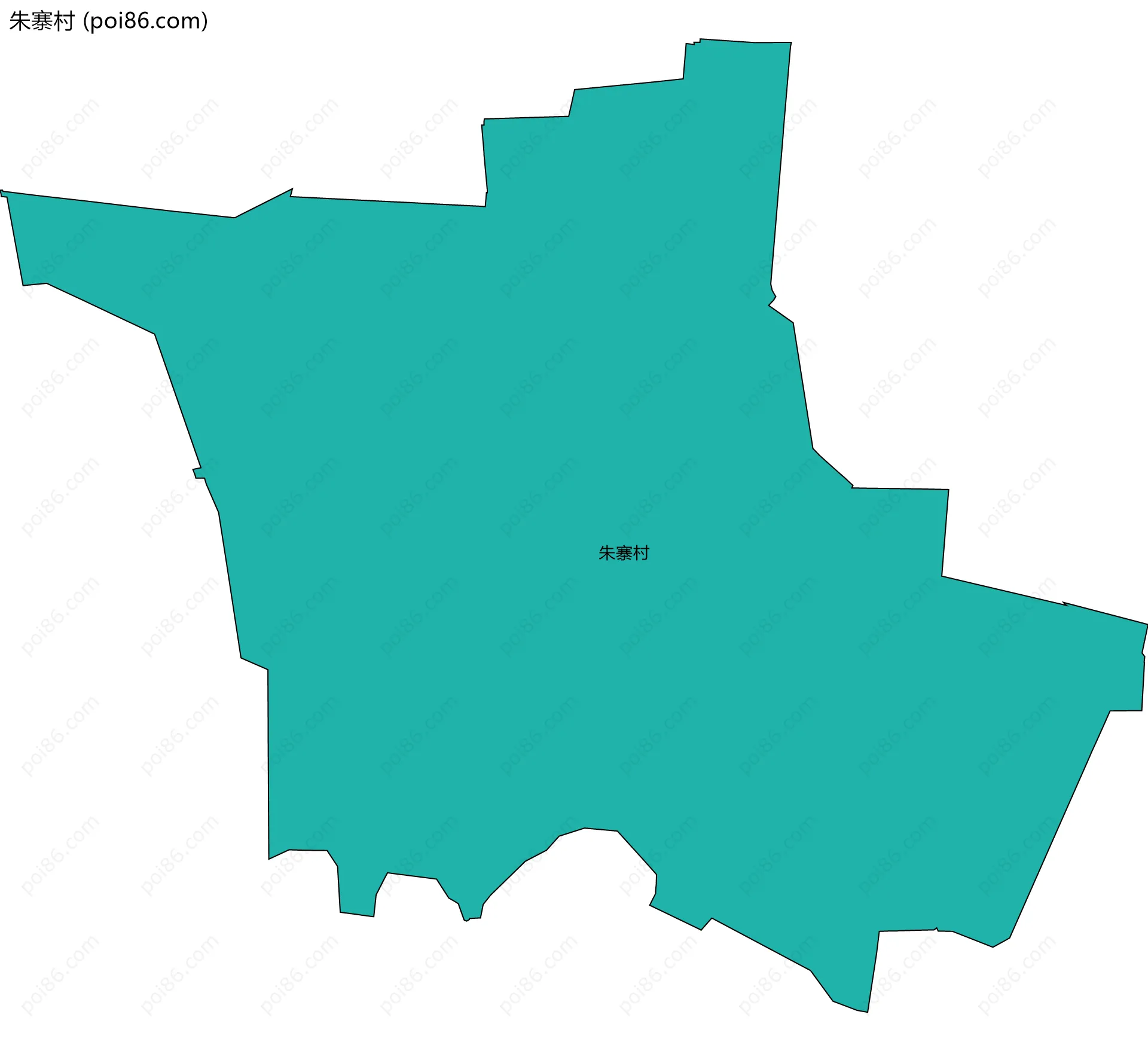 朱寨村边界地图