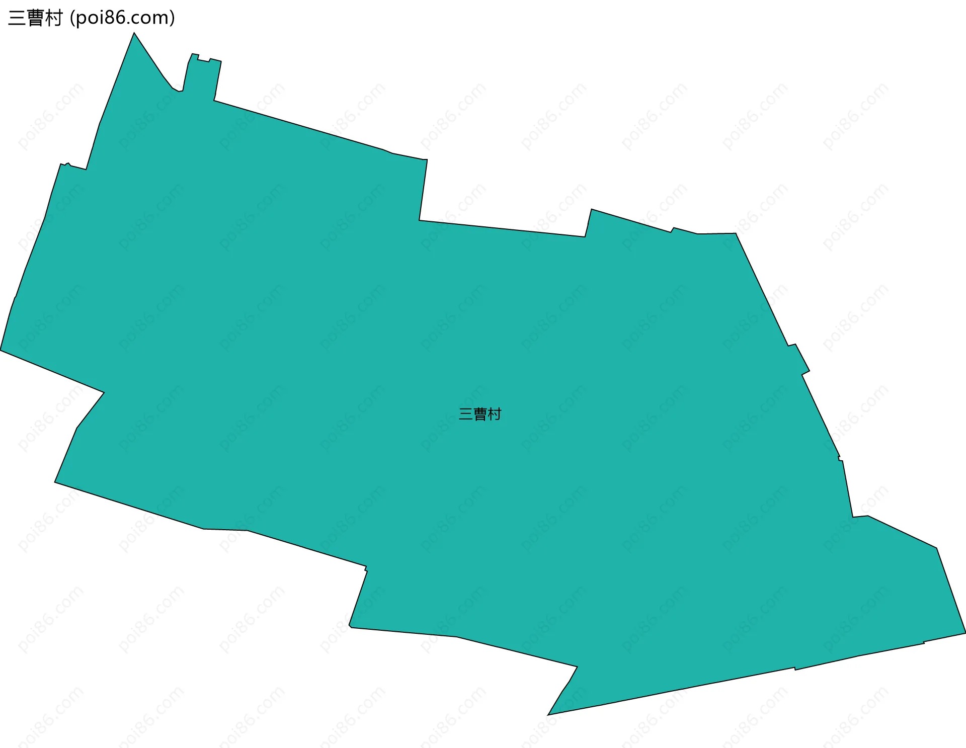 三曹村边界地图