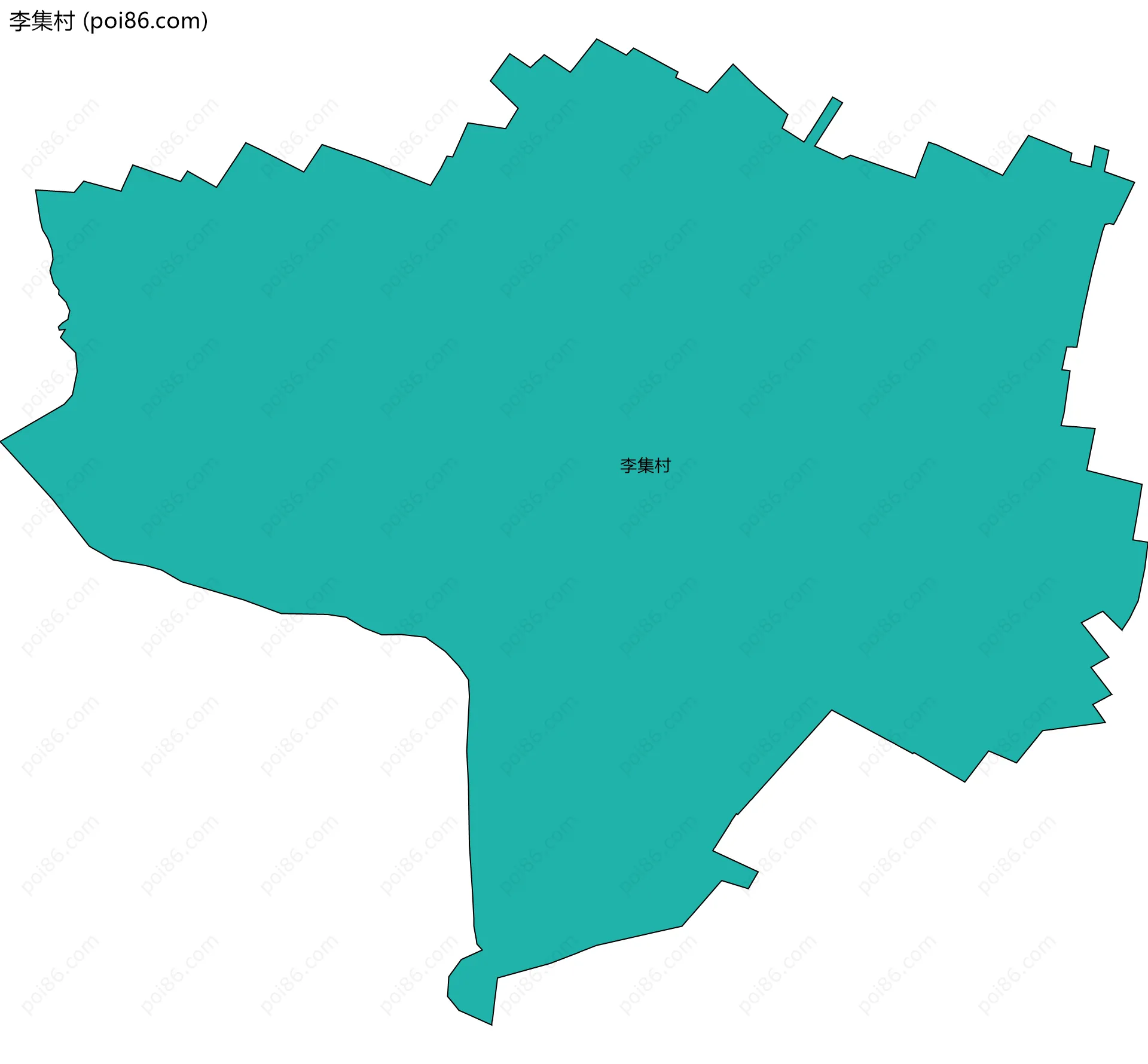 李集村边界地图