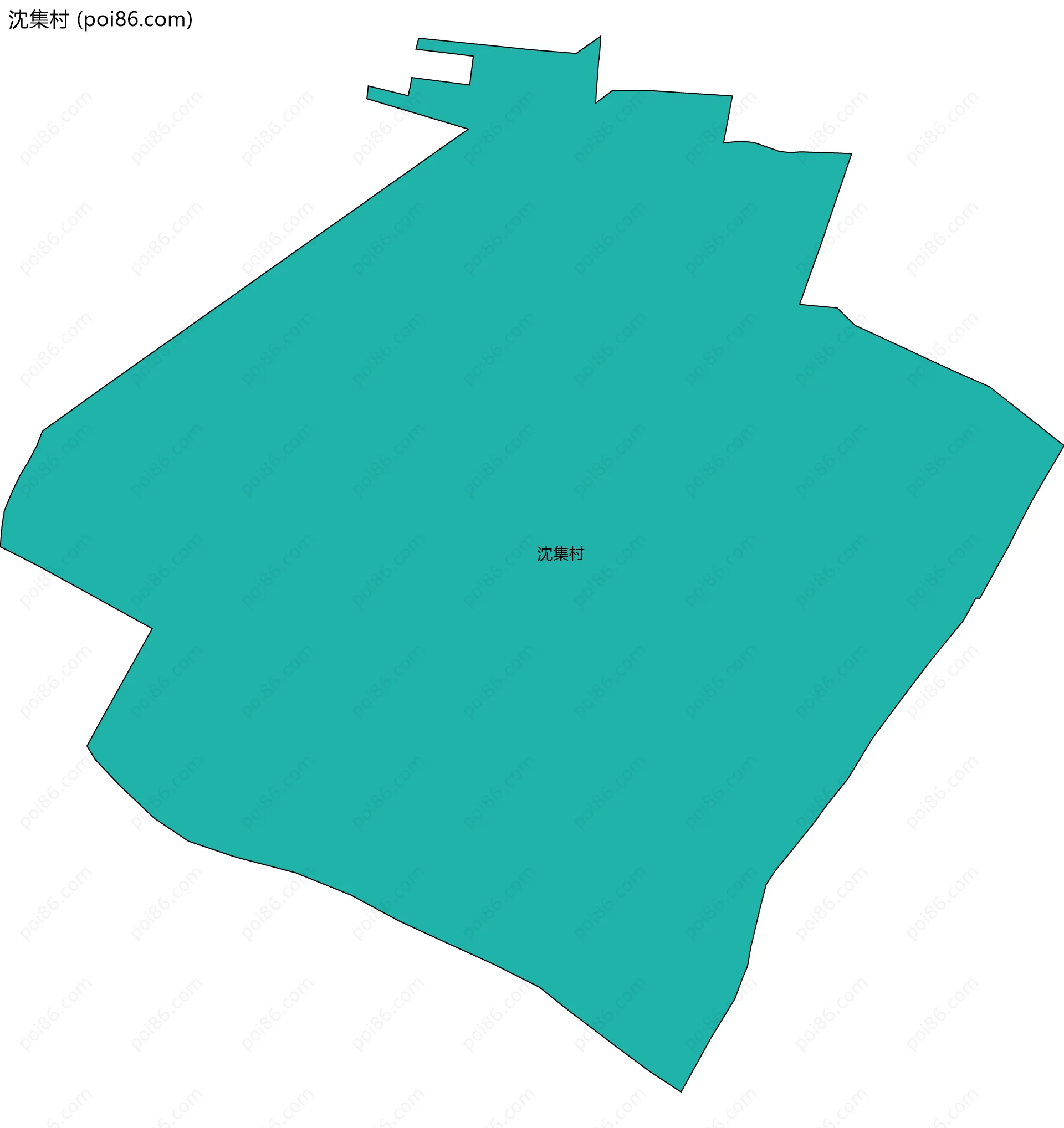 沈集村边界地图