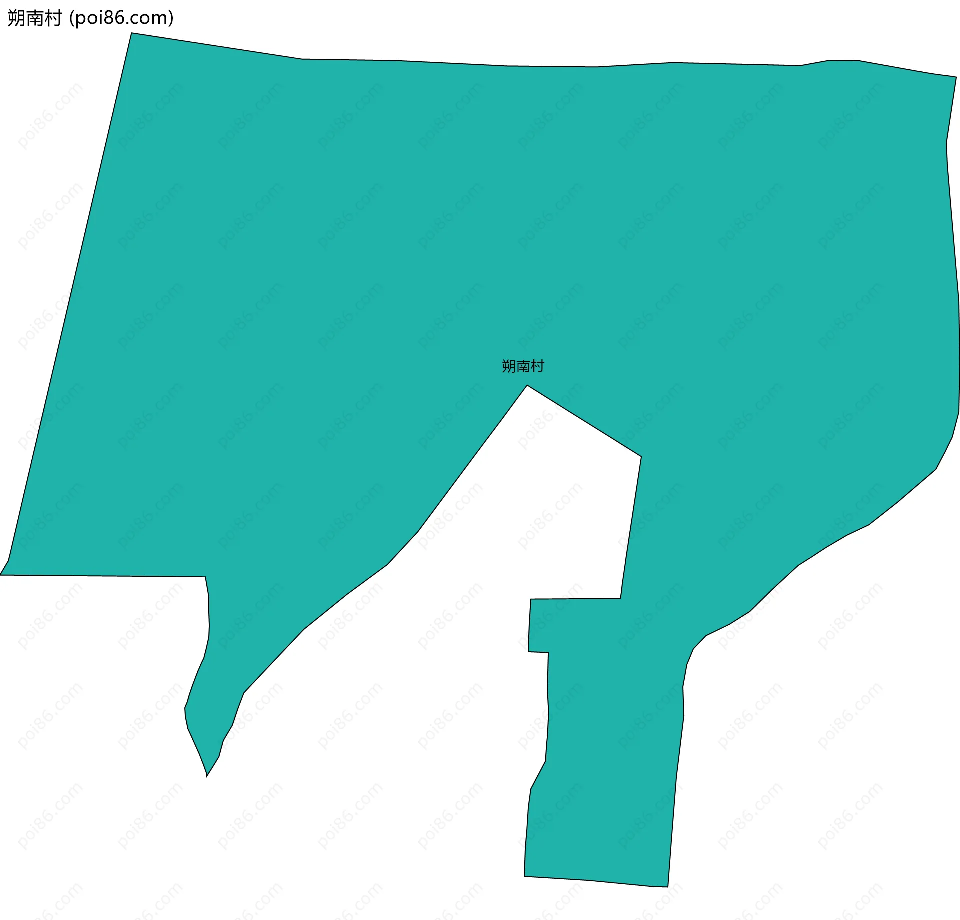 朔南村边界地图