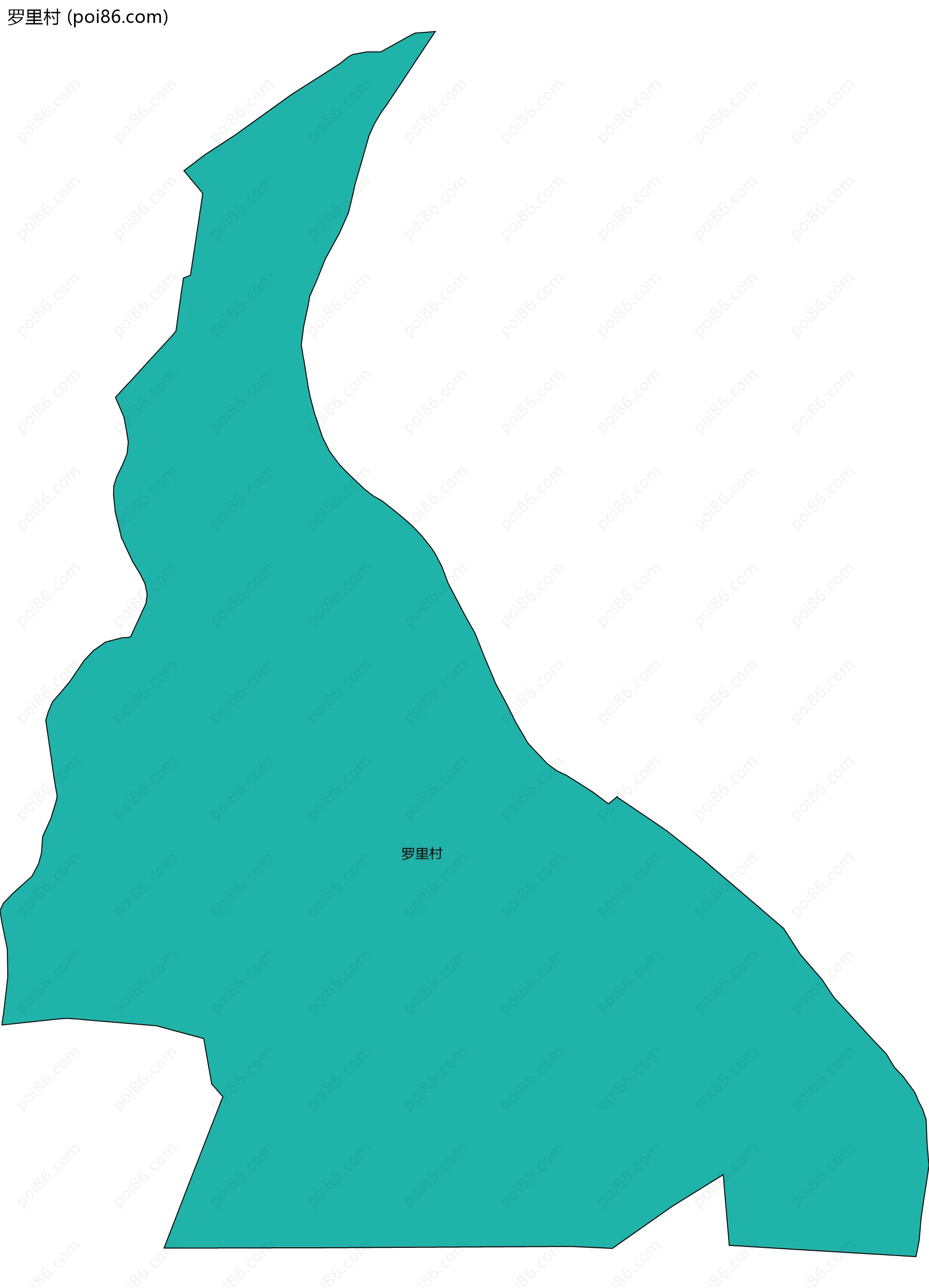 罗里村边界地图