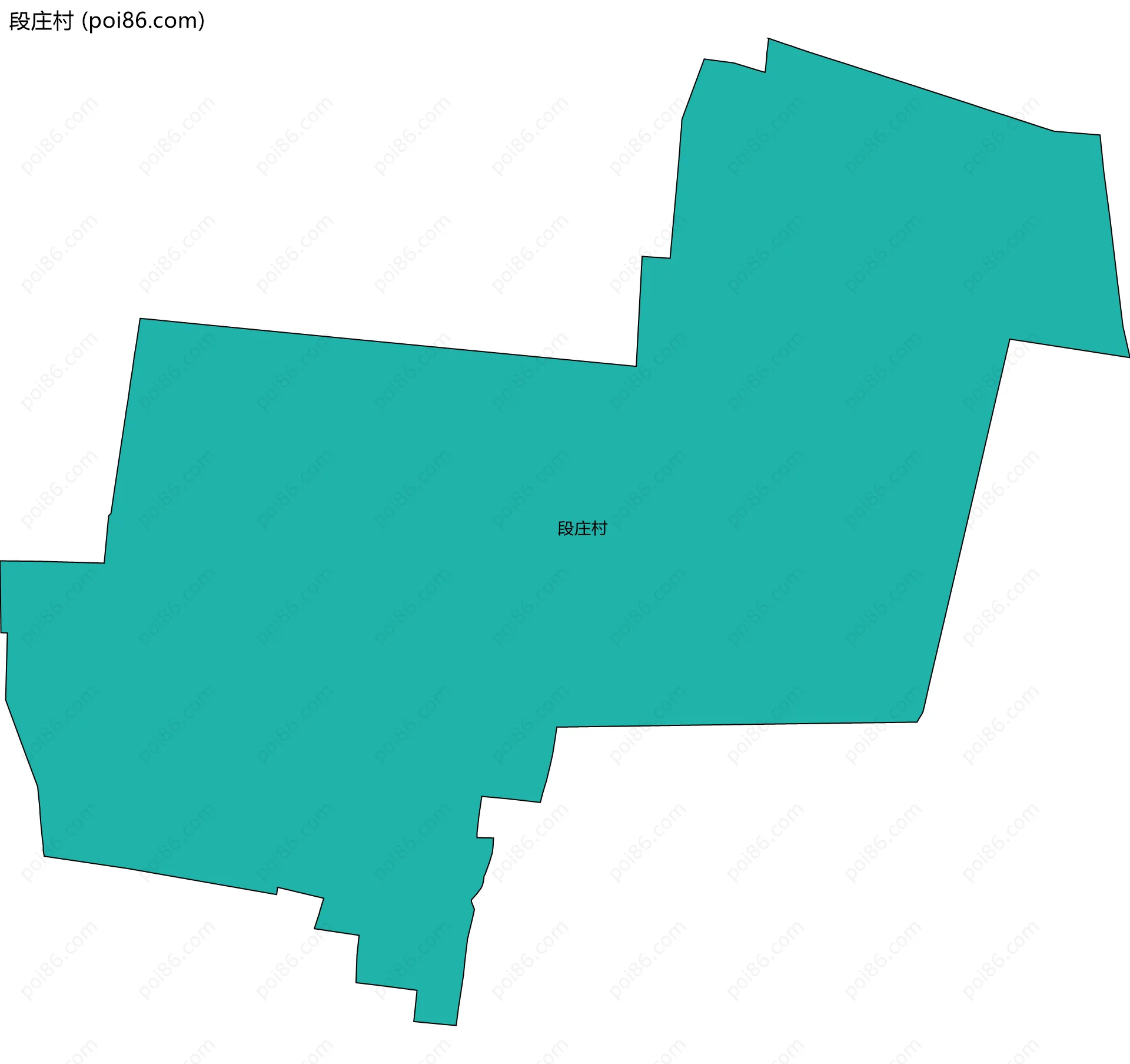 段庄村边界地图