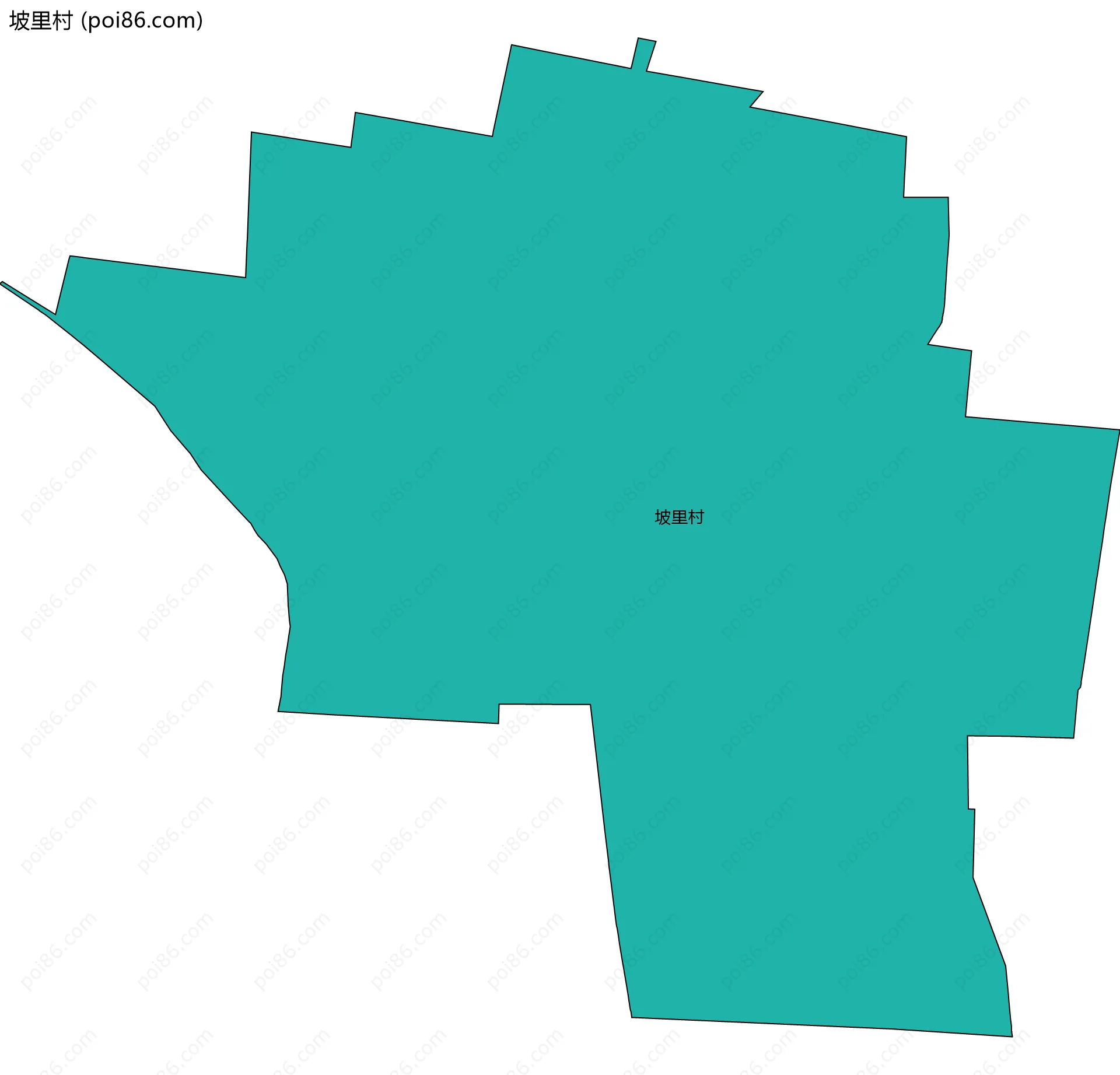 坡里村边界地图