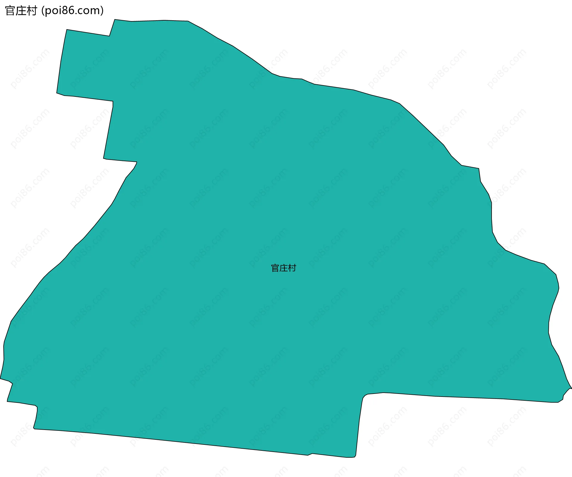 官庄村边界地图