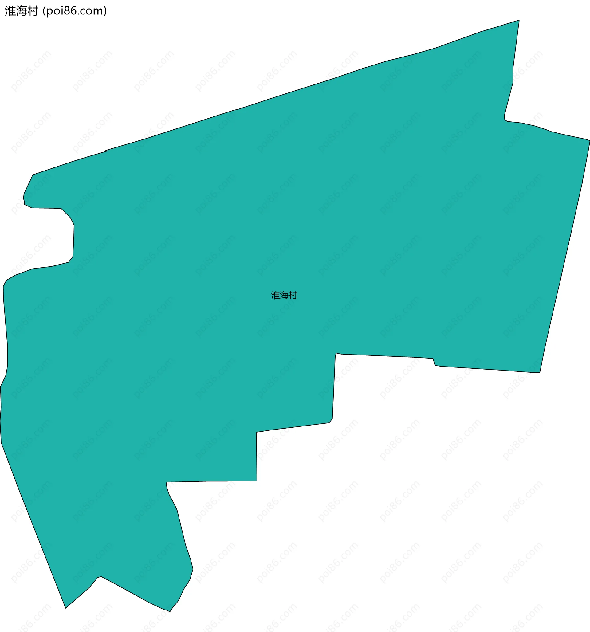 淮海村边界地图