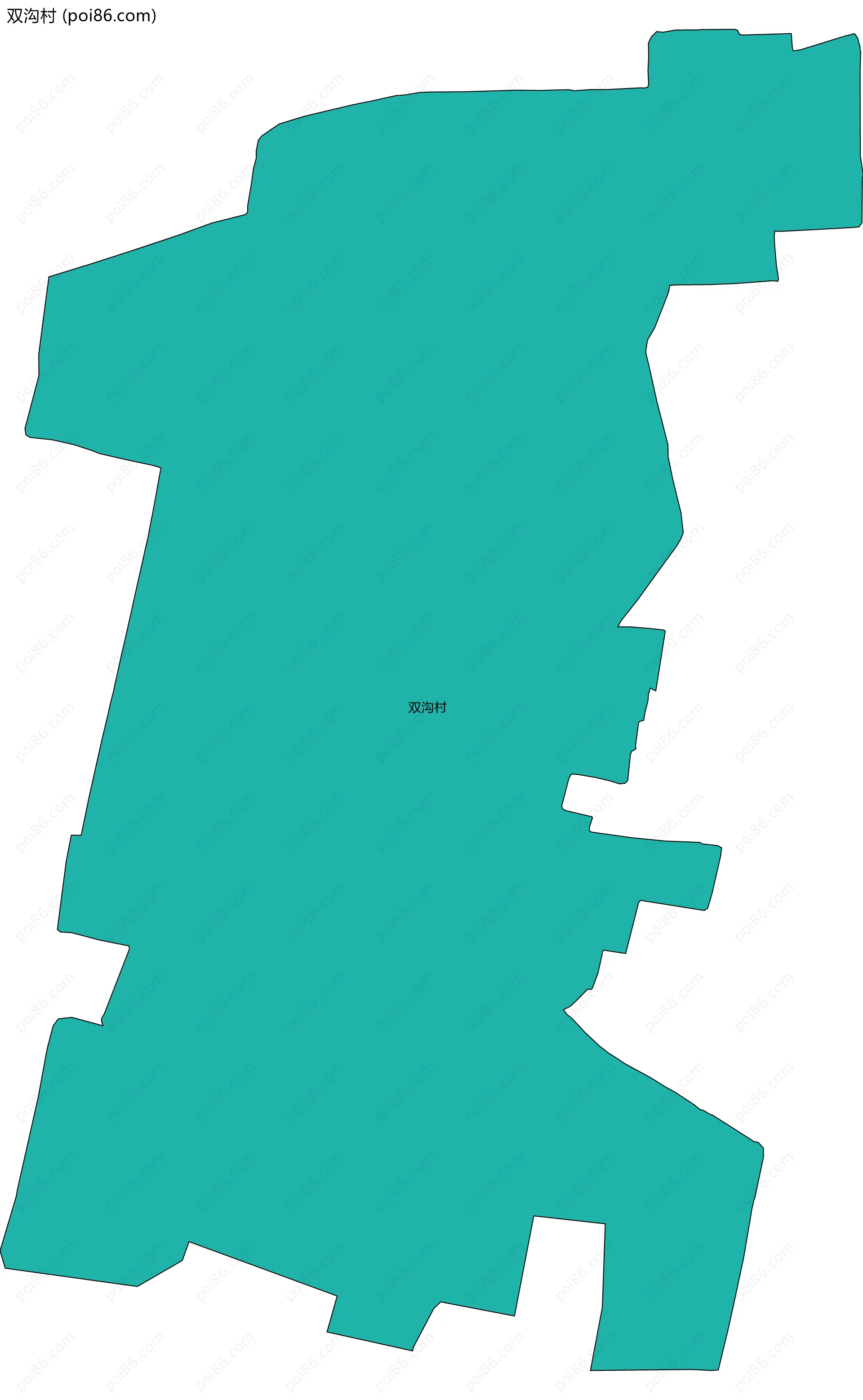 双沟村边界地图