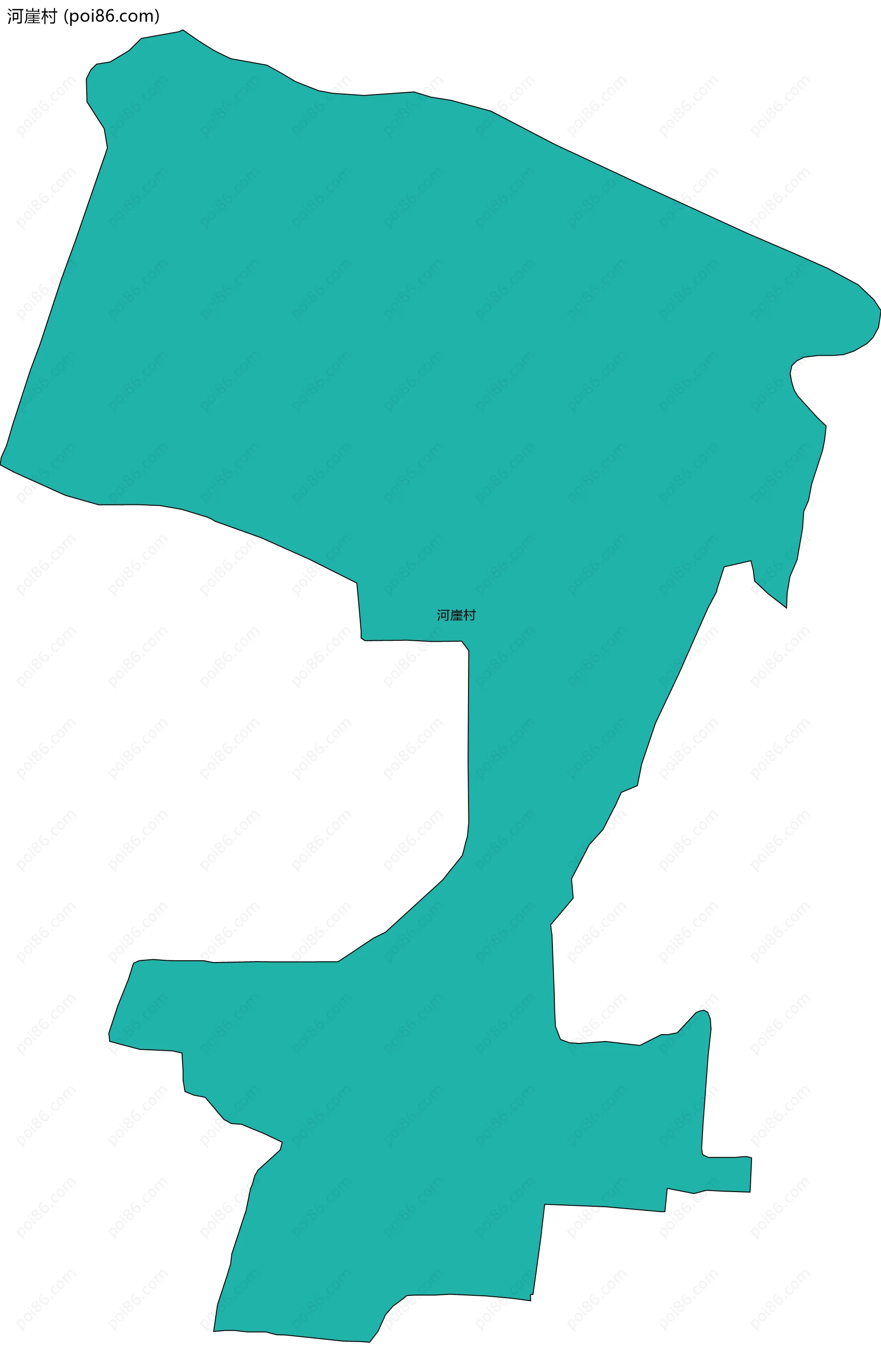 河崖村边界地图