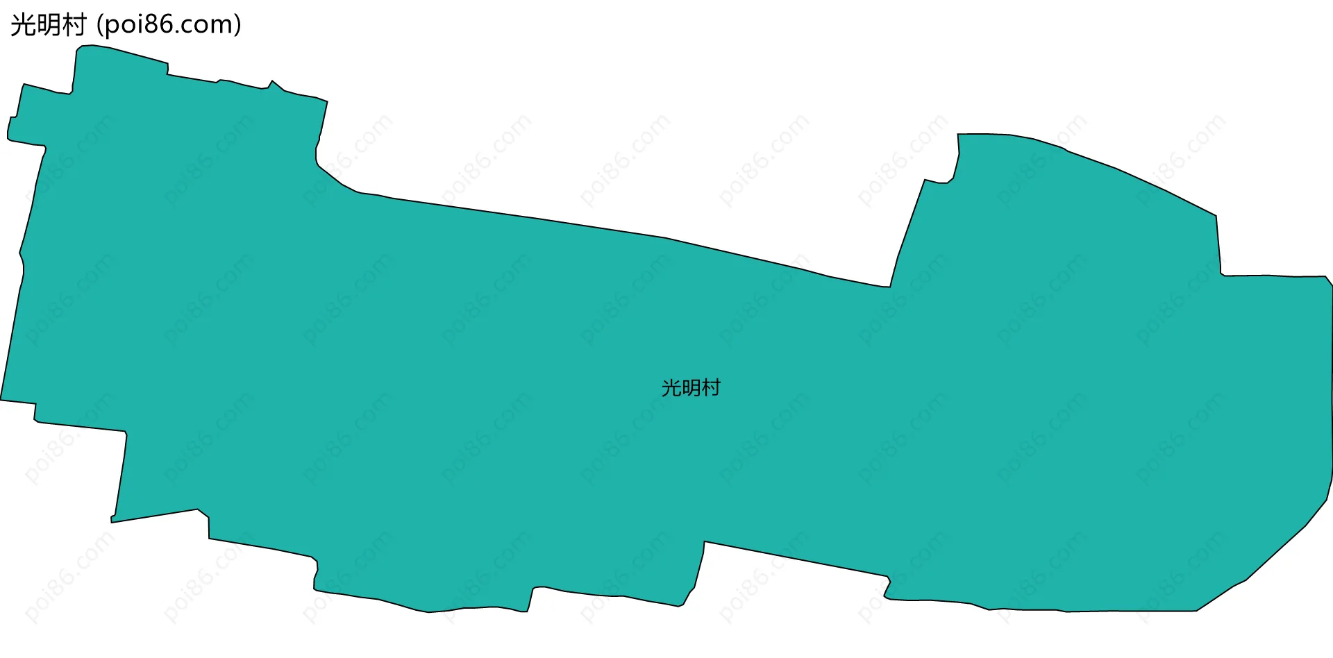 光明村边界地图