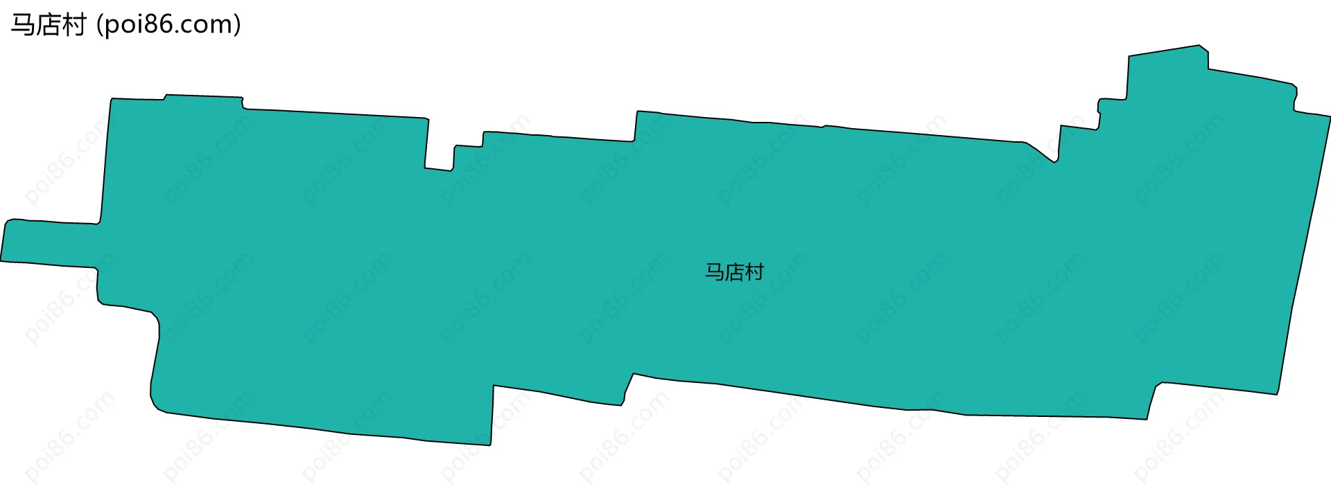 马店村边界地图