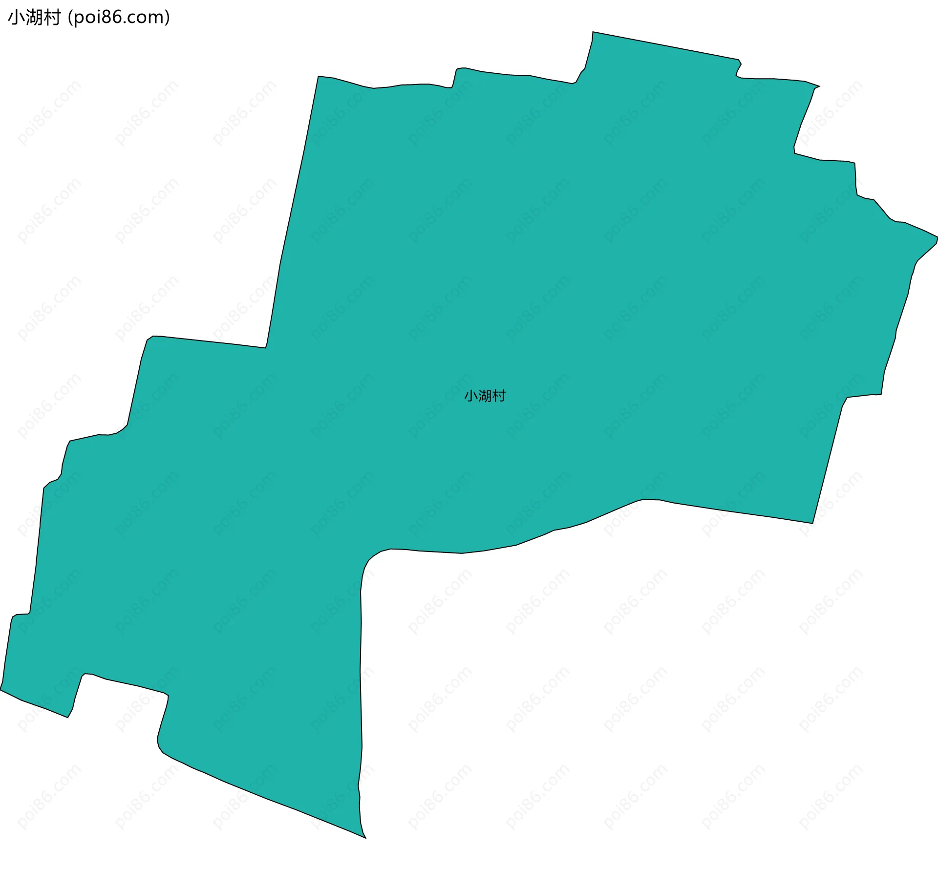 小湖村边界地图