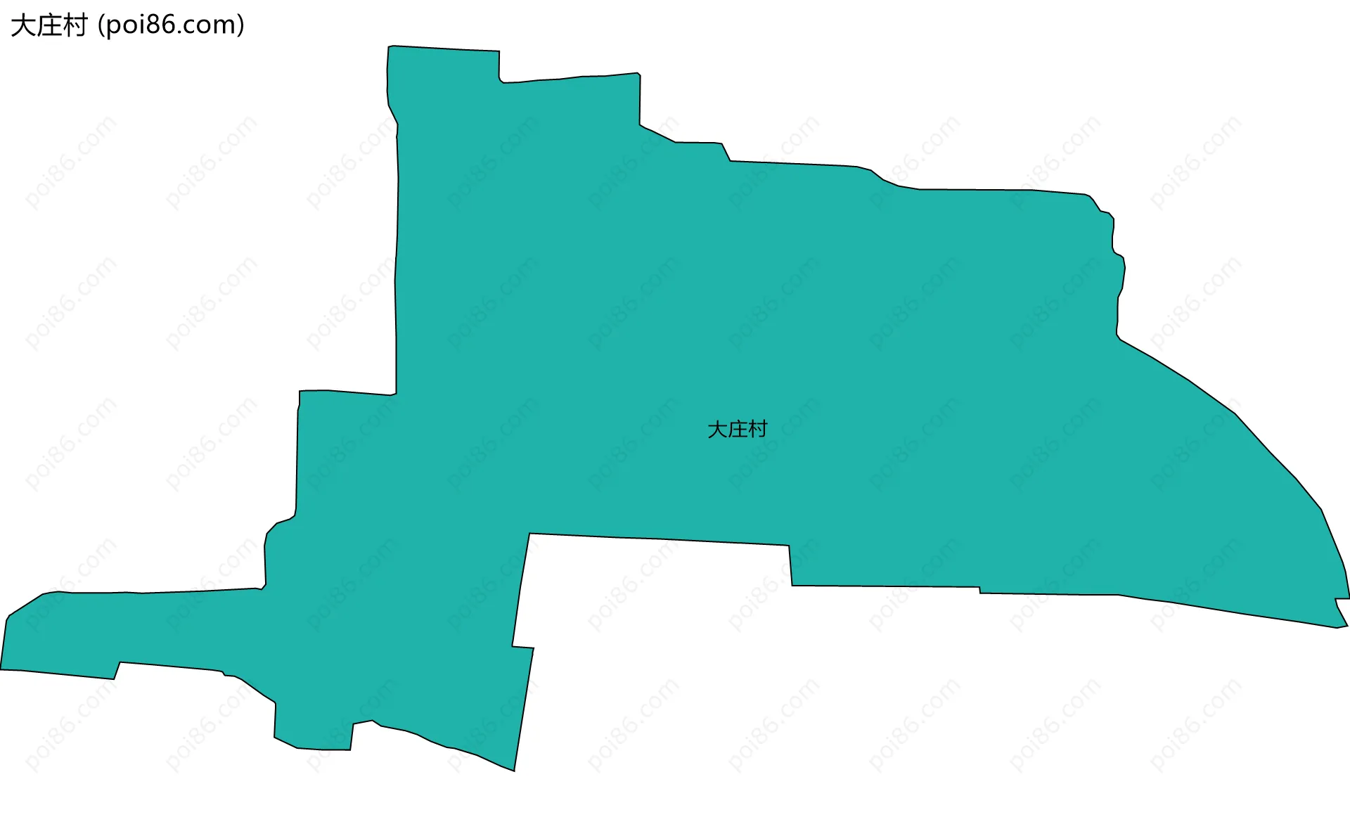 大庄村边界地图