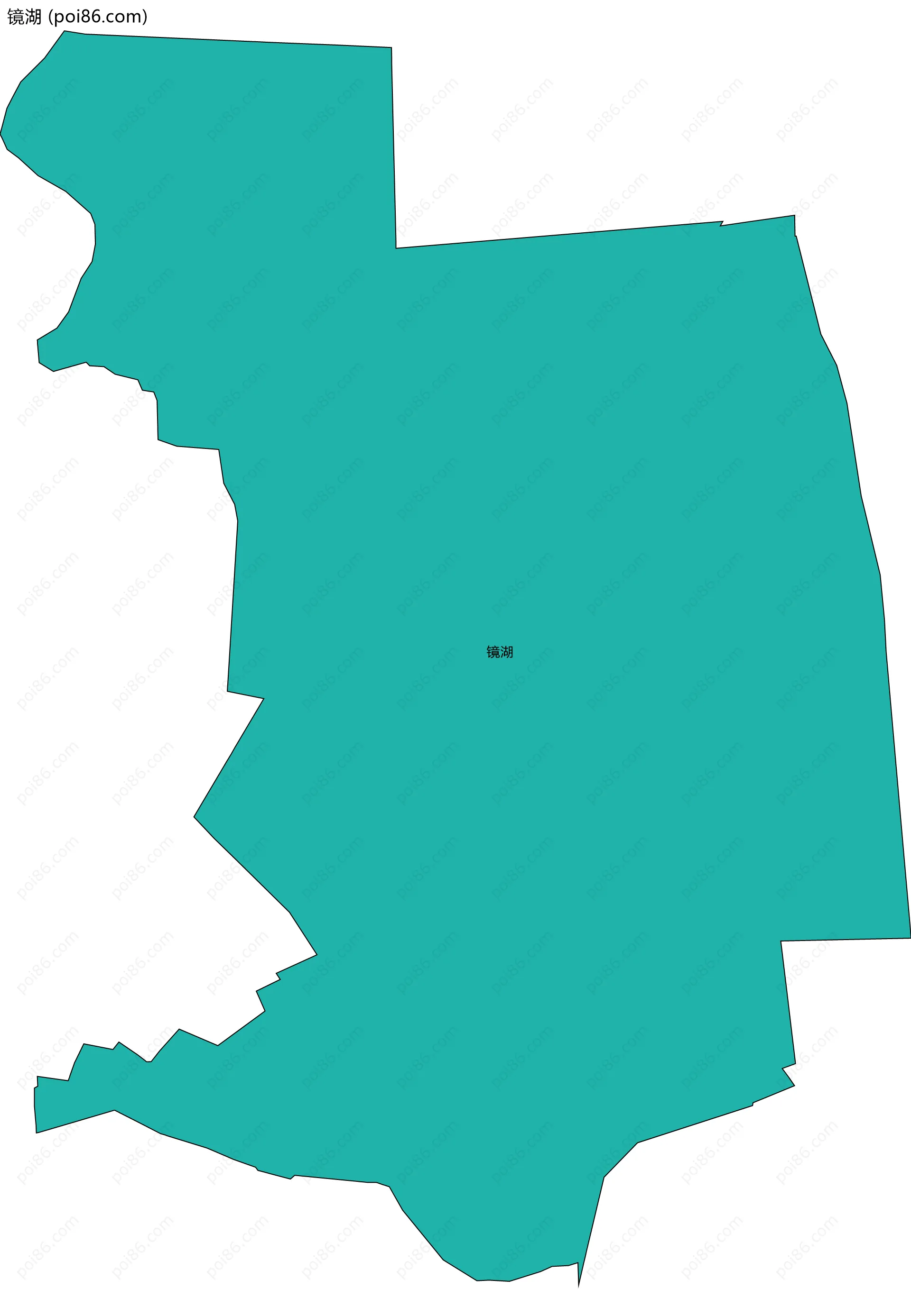 镜湖边界地图