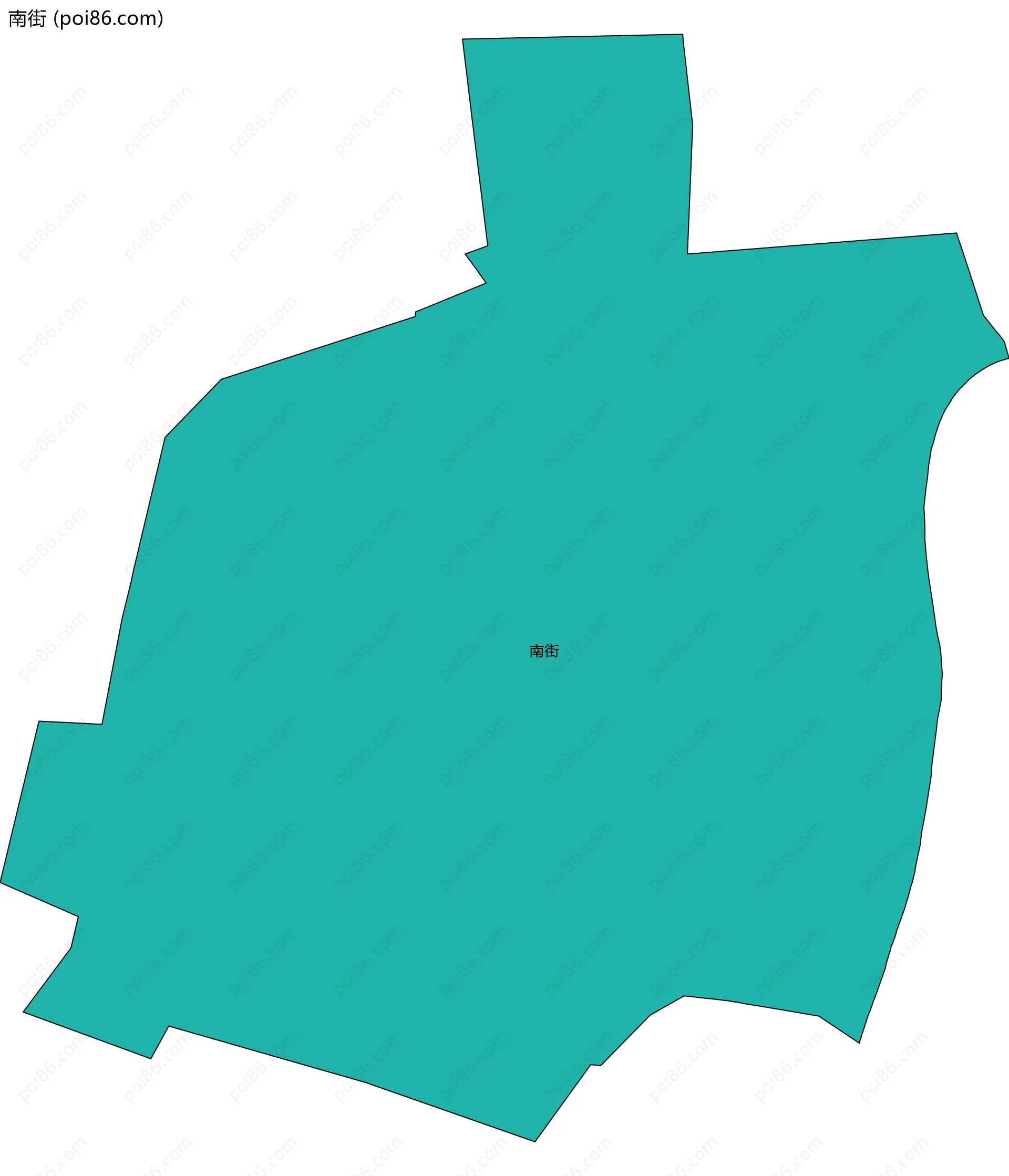 南街边界地图
