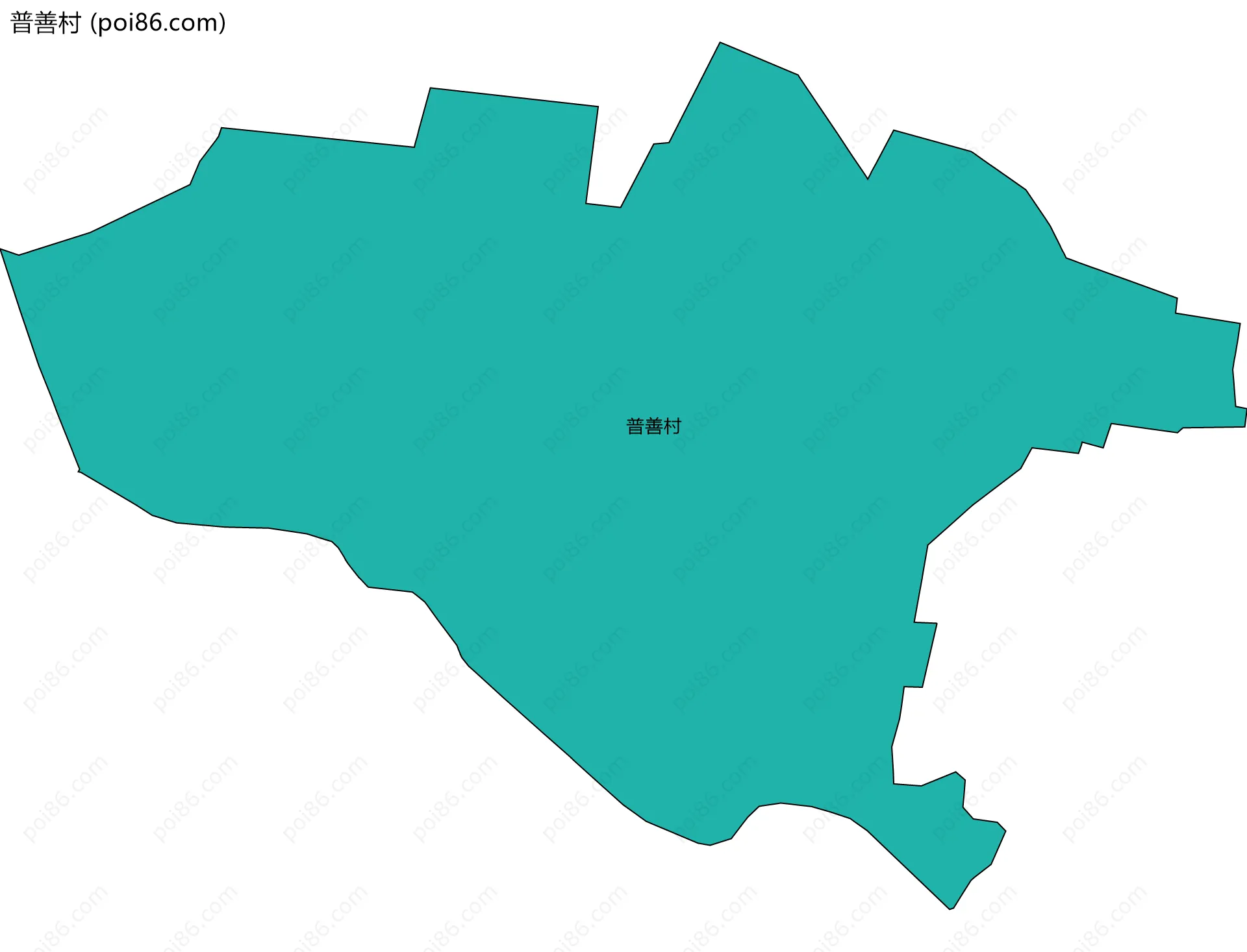 普善村边界地图