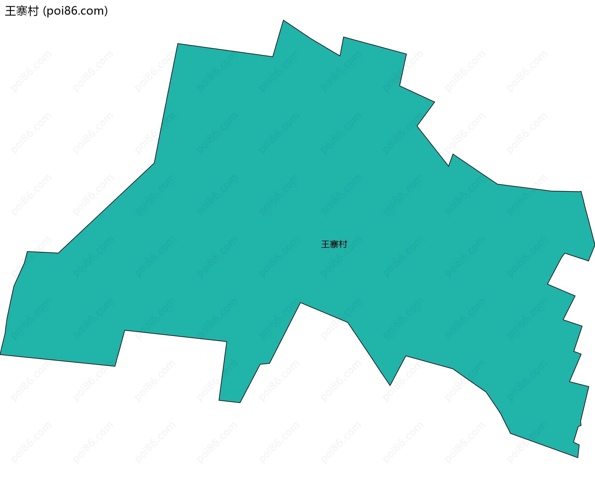 王寨村边界地图